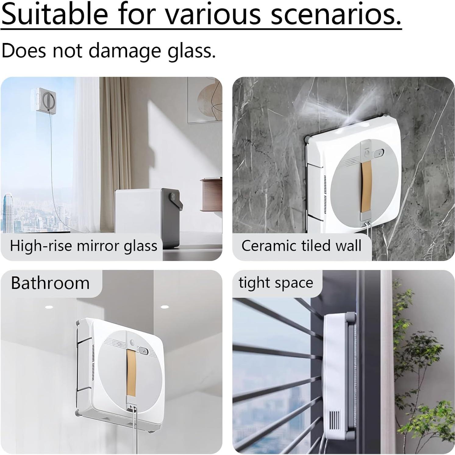 Cleaning Rag for ECOVACS Winbot Mini Window Vacuum Cleaner Robot, Washable and Reusable Winbot Mini Mop Pad Accessories, 12 Pcs Mop Cloth Replacement, No. W-CC02-0012