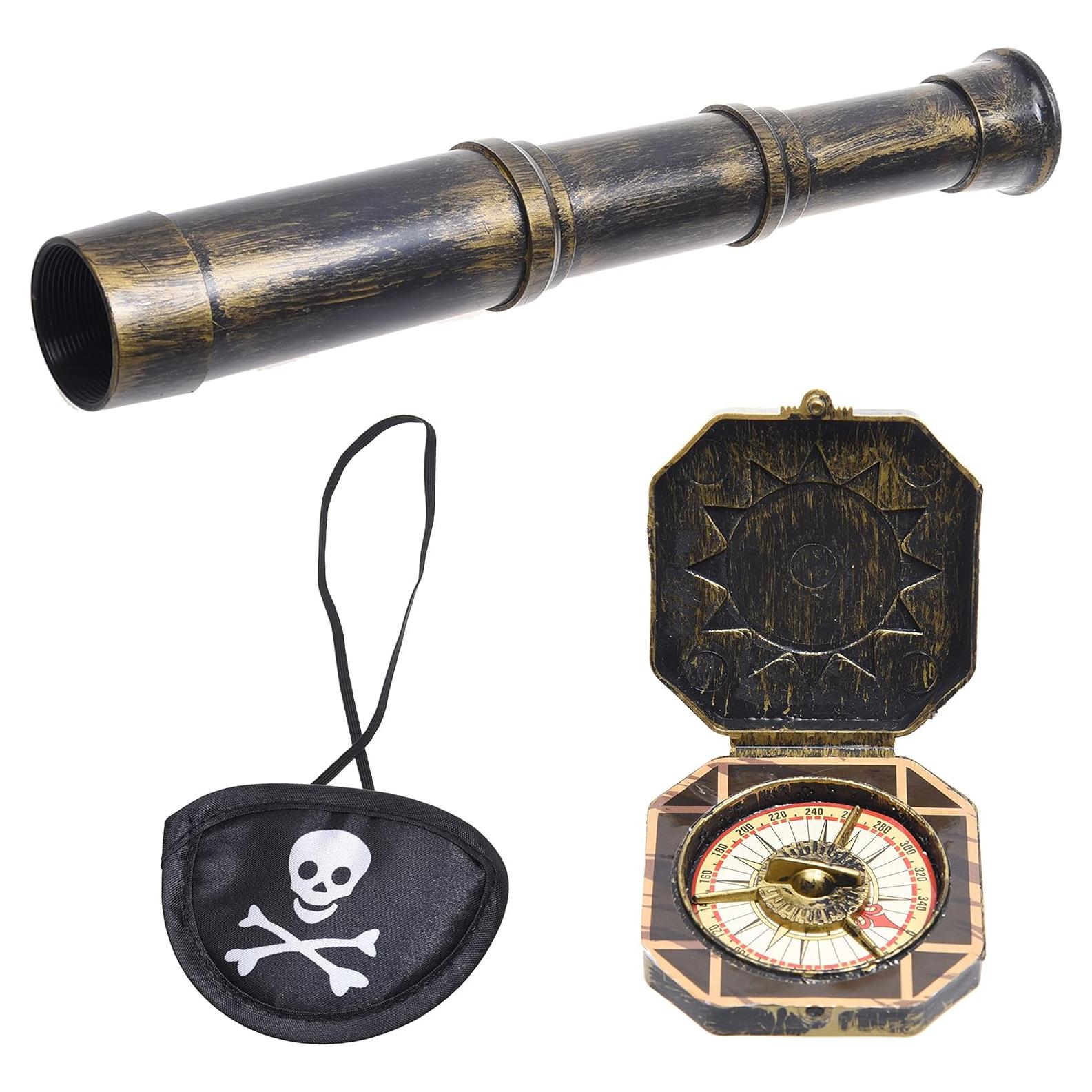 Accesorio de Telescopio Eco-Fused con Brújula y Parche Pirata