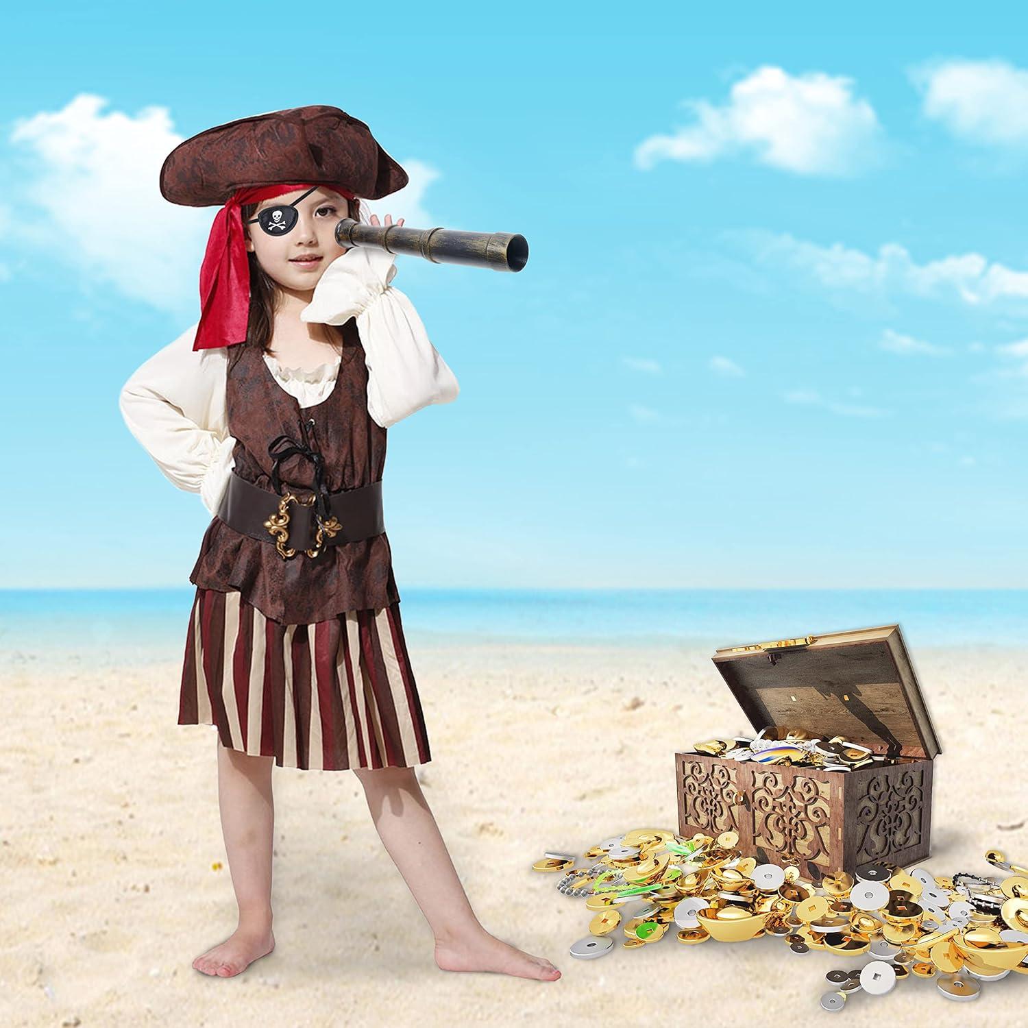 Accesorio de Telescopio Eco-Fused con Brújula y Parche Pirata