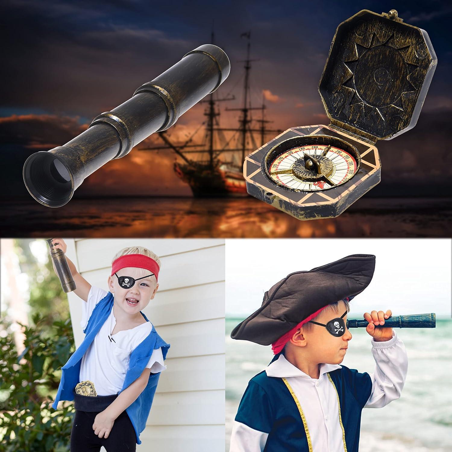 Accesorio de Telescopio Eco-Fused con Brújula y Parche Pirata