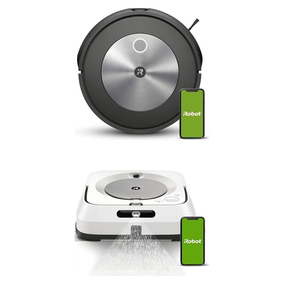 Aspiradora Robot iRobot Roomba j7 + Braava M6 - Wi-Fi, Mapeo Inteligente