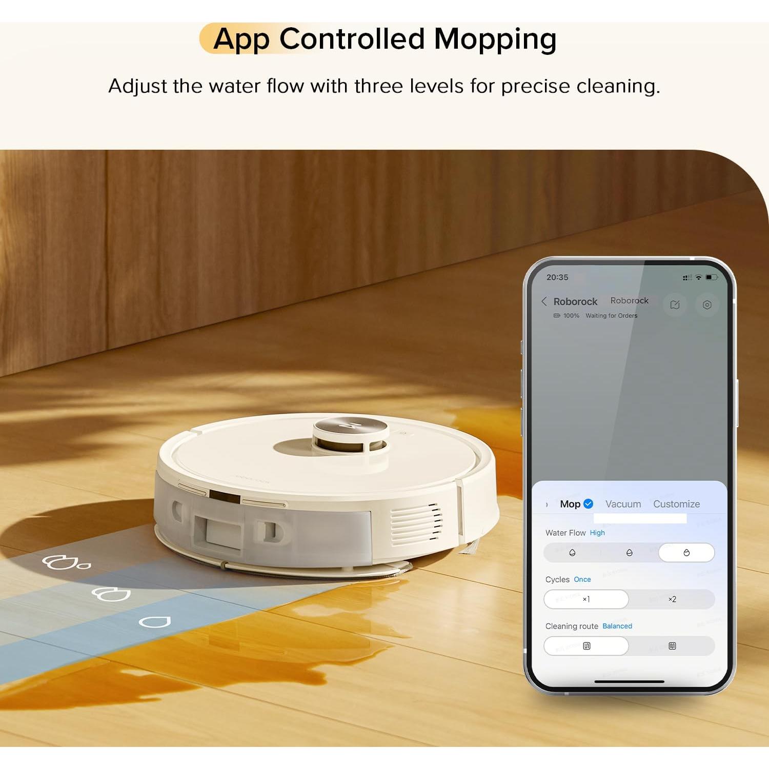 Robot Aspiradora y Mopa Roborock Q7 M5 Blanca 10,000 Pa