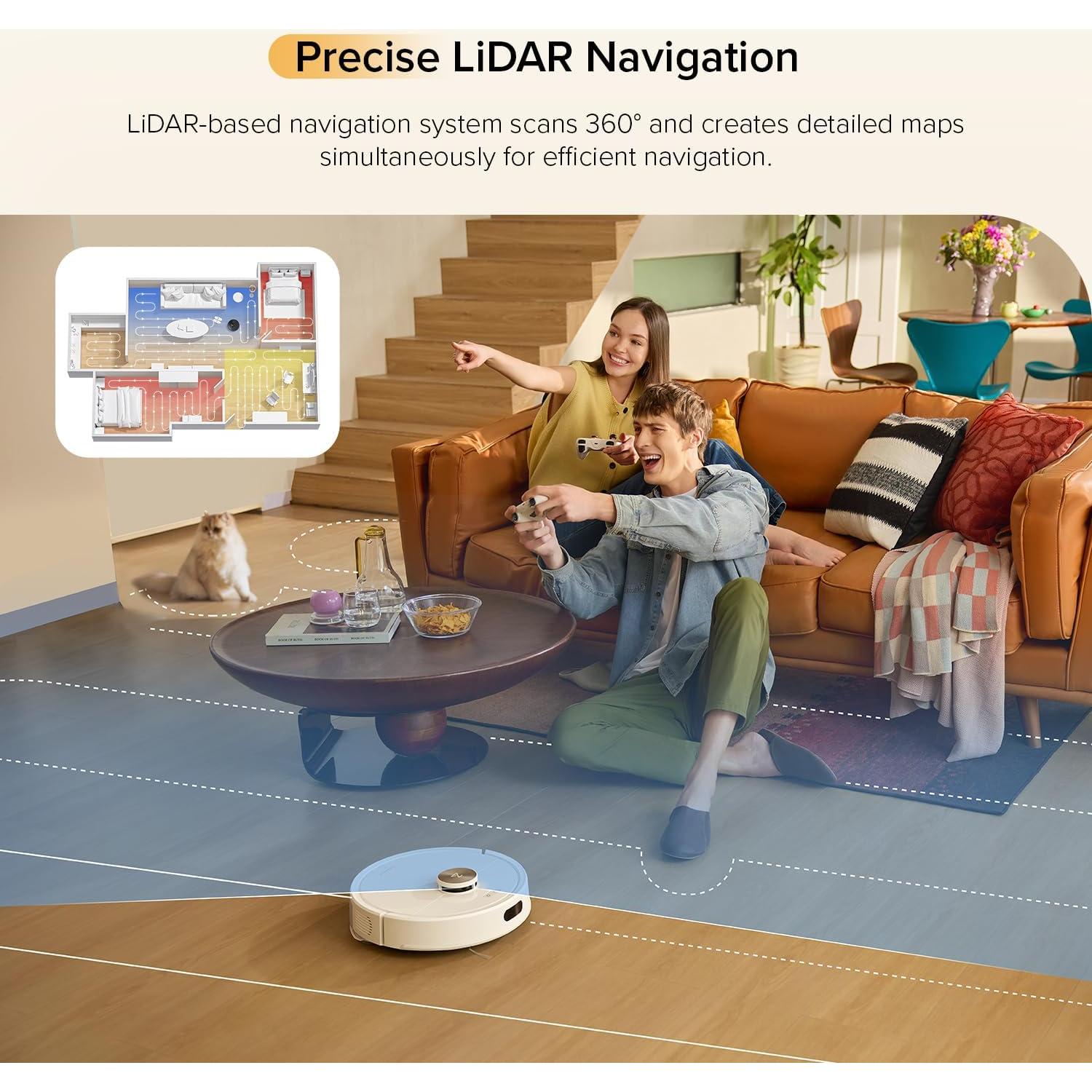 Robot Aspiradora y Mopa Roborock Q7 M5 Blanca 10,000 Pa