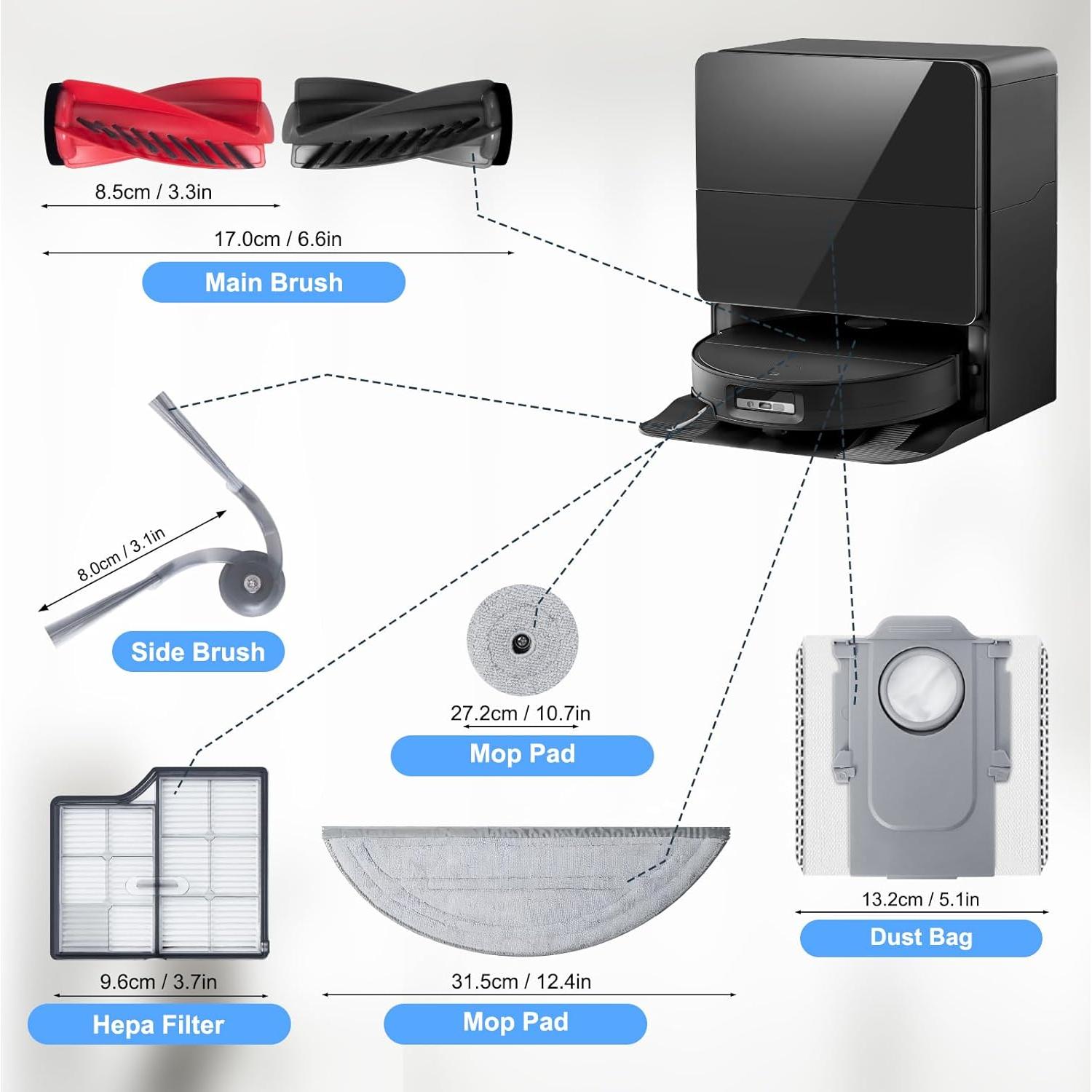 Juego de Accesorios para Aspiradora Robot Roborock Saros 10
