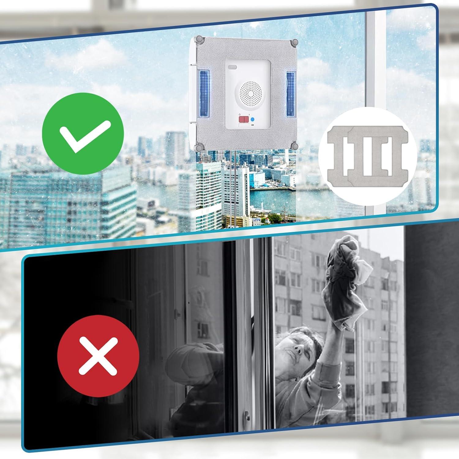 Paquete de 6 paños de limpieza Moupaa para Ecovacs WINBOT