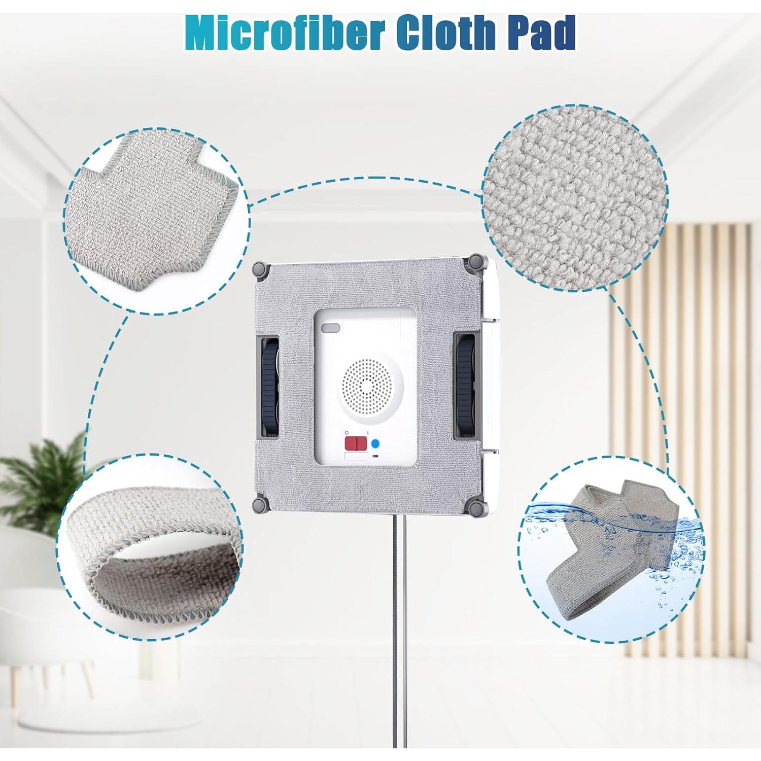 Paquete de 6 paños de limpieza Moupaa para Ecovacs WINBOT