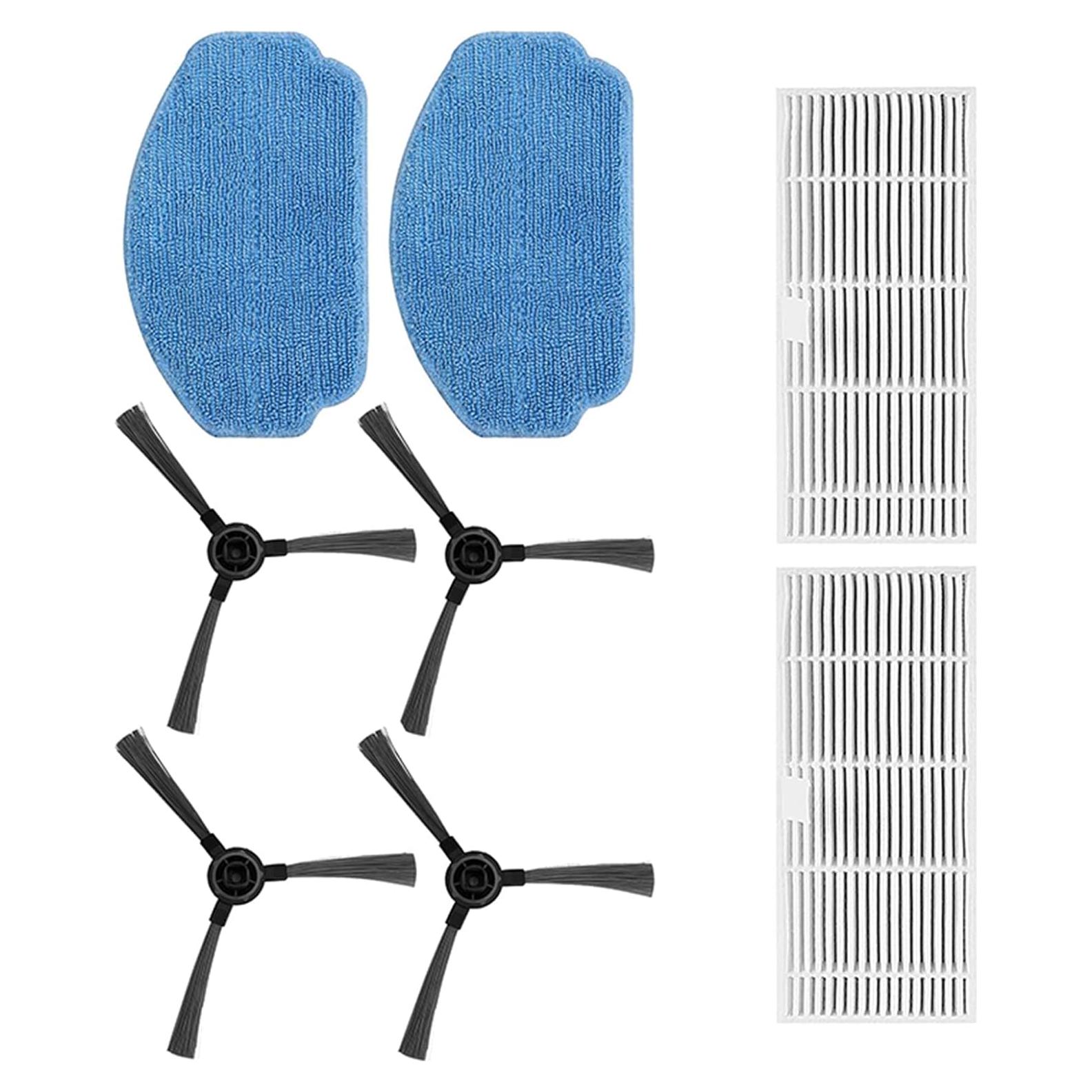 Repuestos Aspiradora Robot XHSESA BR150 BR151 - 2 Mopas, 4 Cepillos, 2 Filtros HEPA