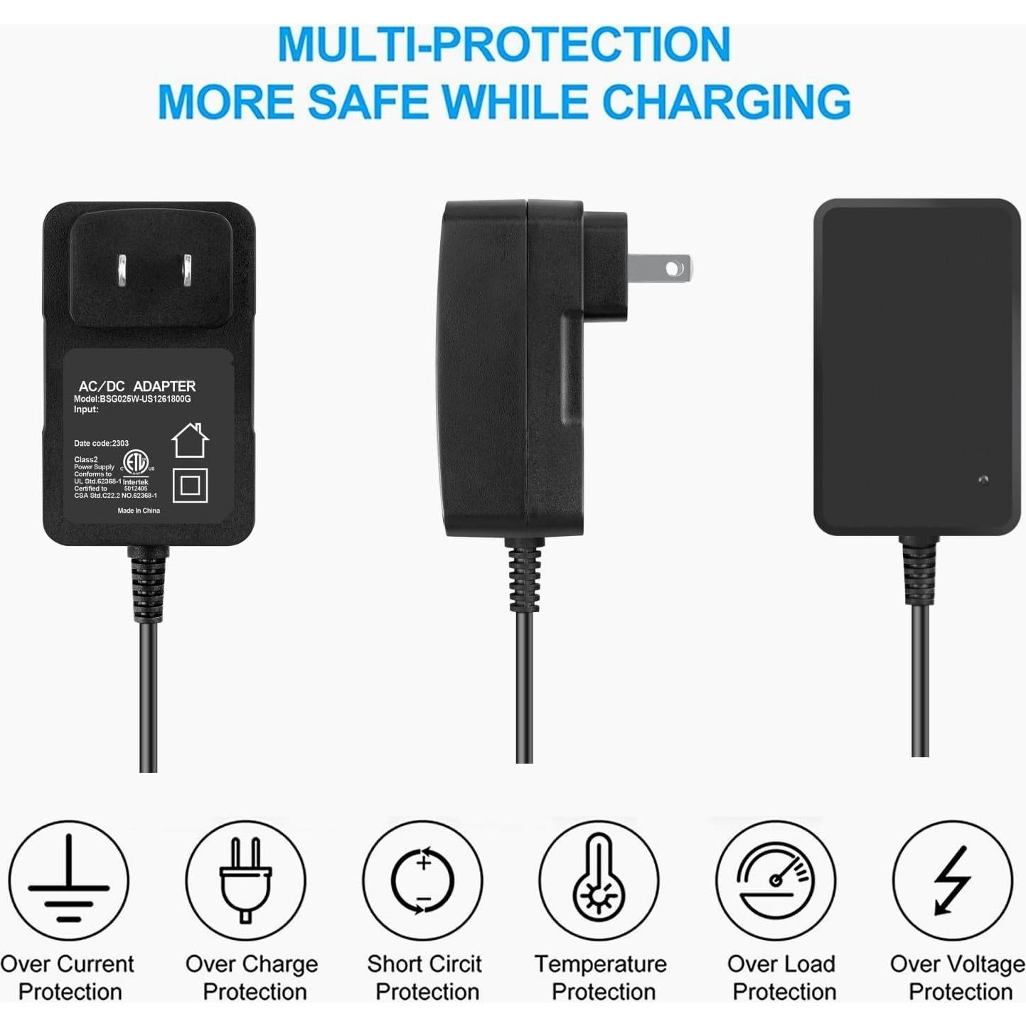 Adaptador de CA Rock&Rocker HJ1103 J para Aspiradora Robótica