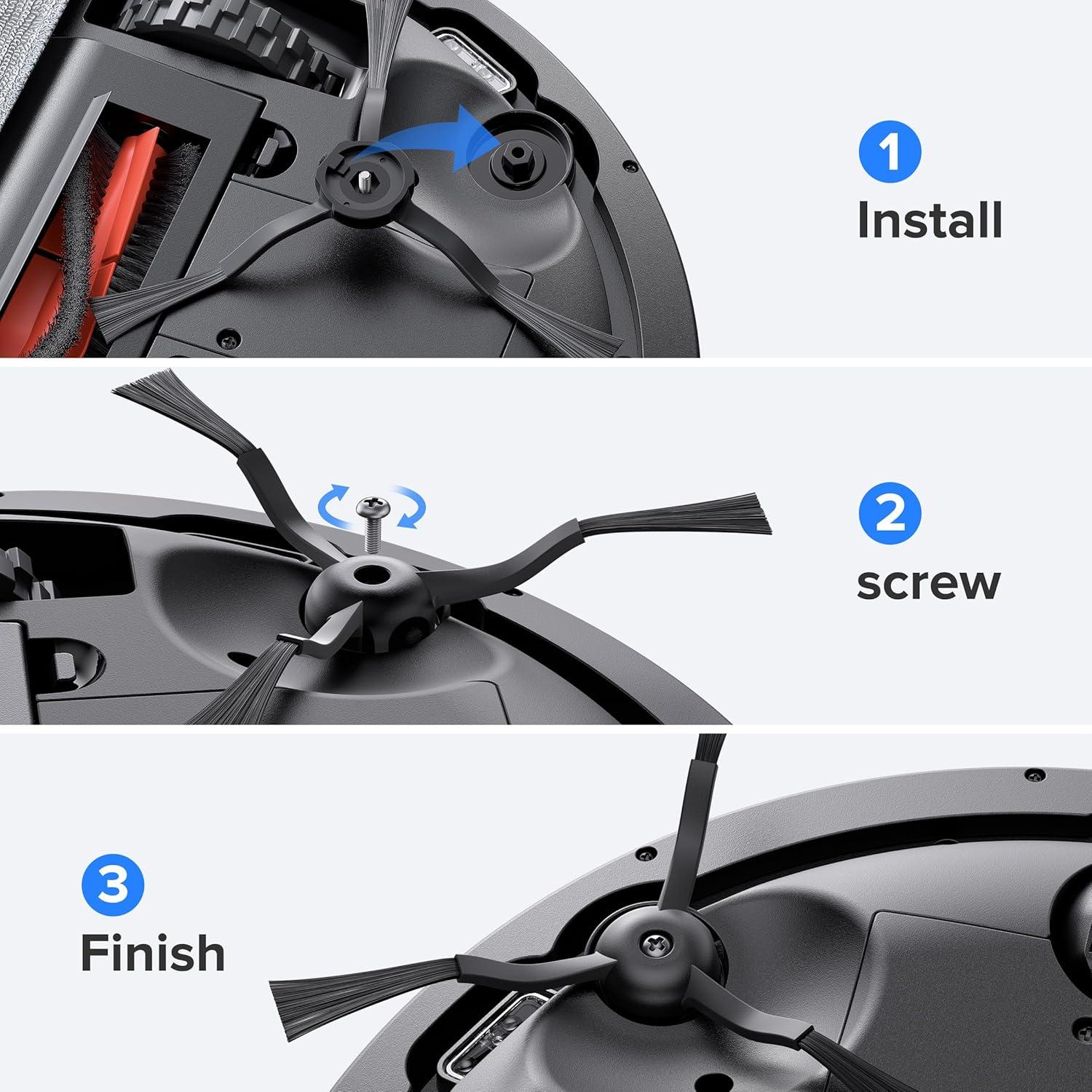 Cepillo Lateral de Reemplazo BPMIO B20 Robot Aspiradora 4pcs