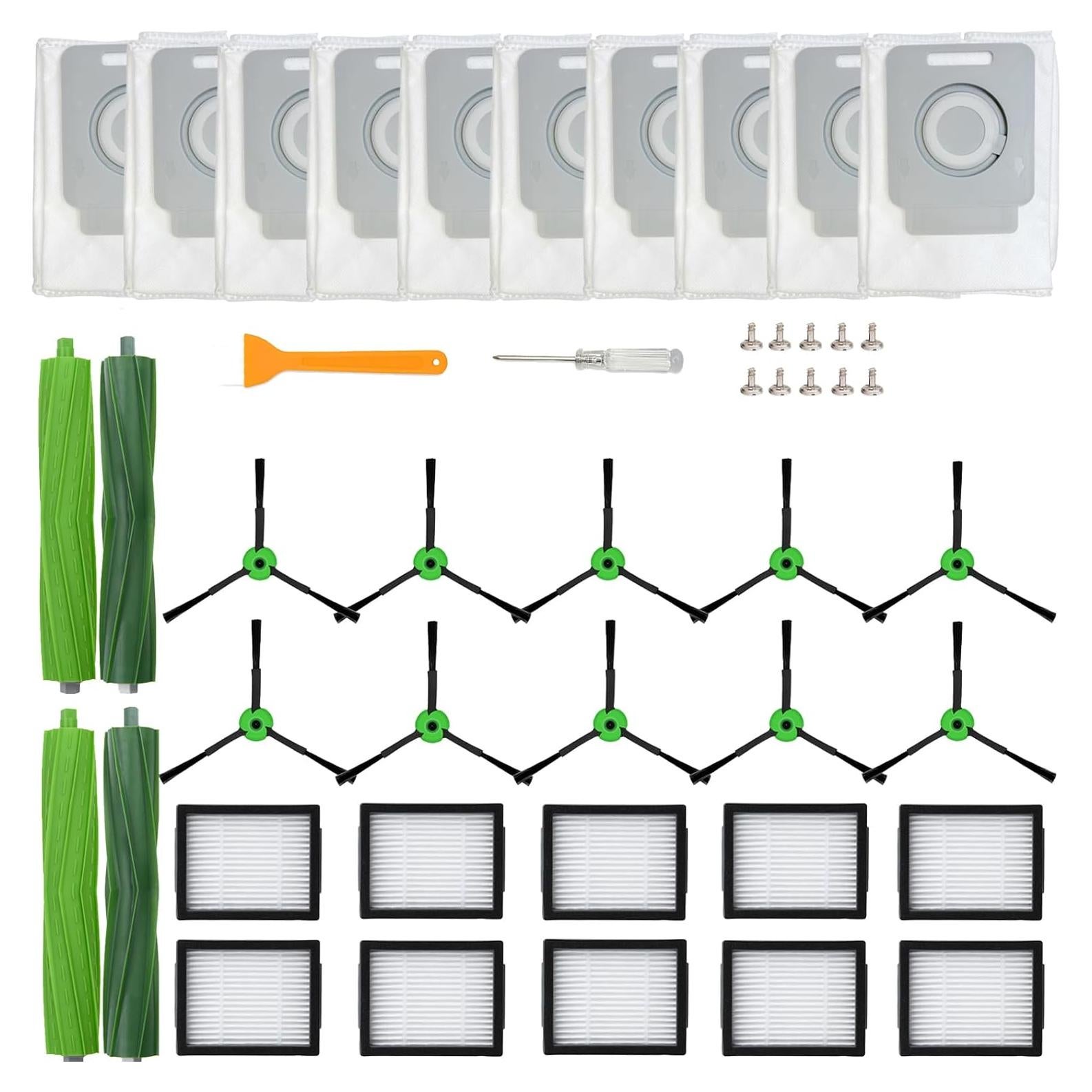 Accesorios LOVECO para iRobot Roomba I y J - 2 Rodillos, 10 Filtros