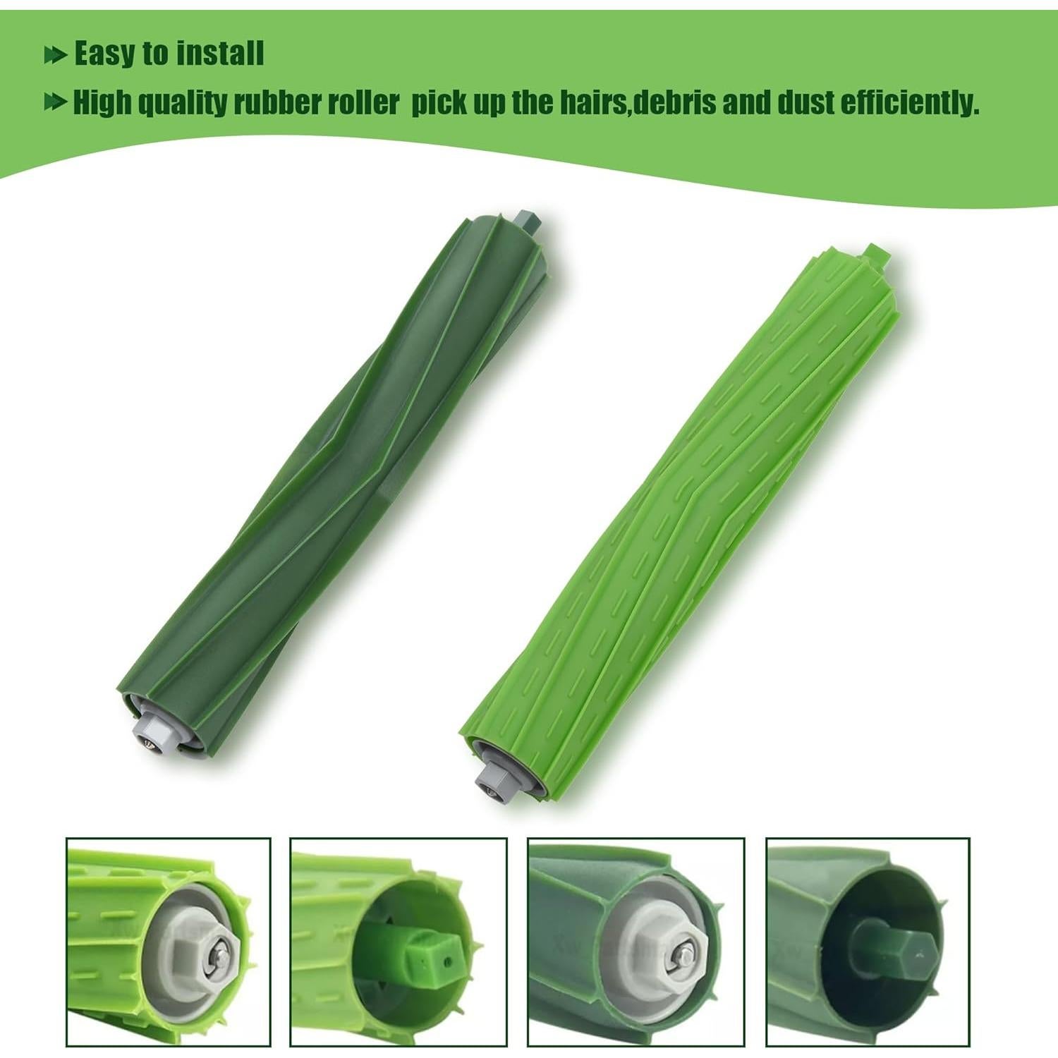 Accesorios LOVECO para iRobot Roomba I y J - 2 Rodillos, 10 Filtros