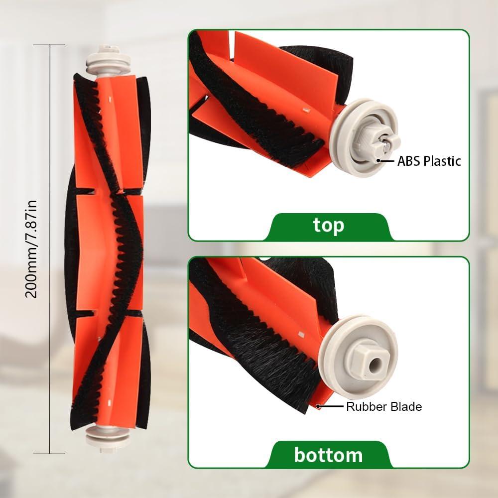 Neutop Replacement Accessories Kit Compatible with Roborock S6 S6 Pure S5 S5 Max S4 E4 E20 E25 E35 C10 S50 Robot Vacuum Parts with 2 Main Brush 4 Filter 4 Side Brush 1 Cleaning Tool