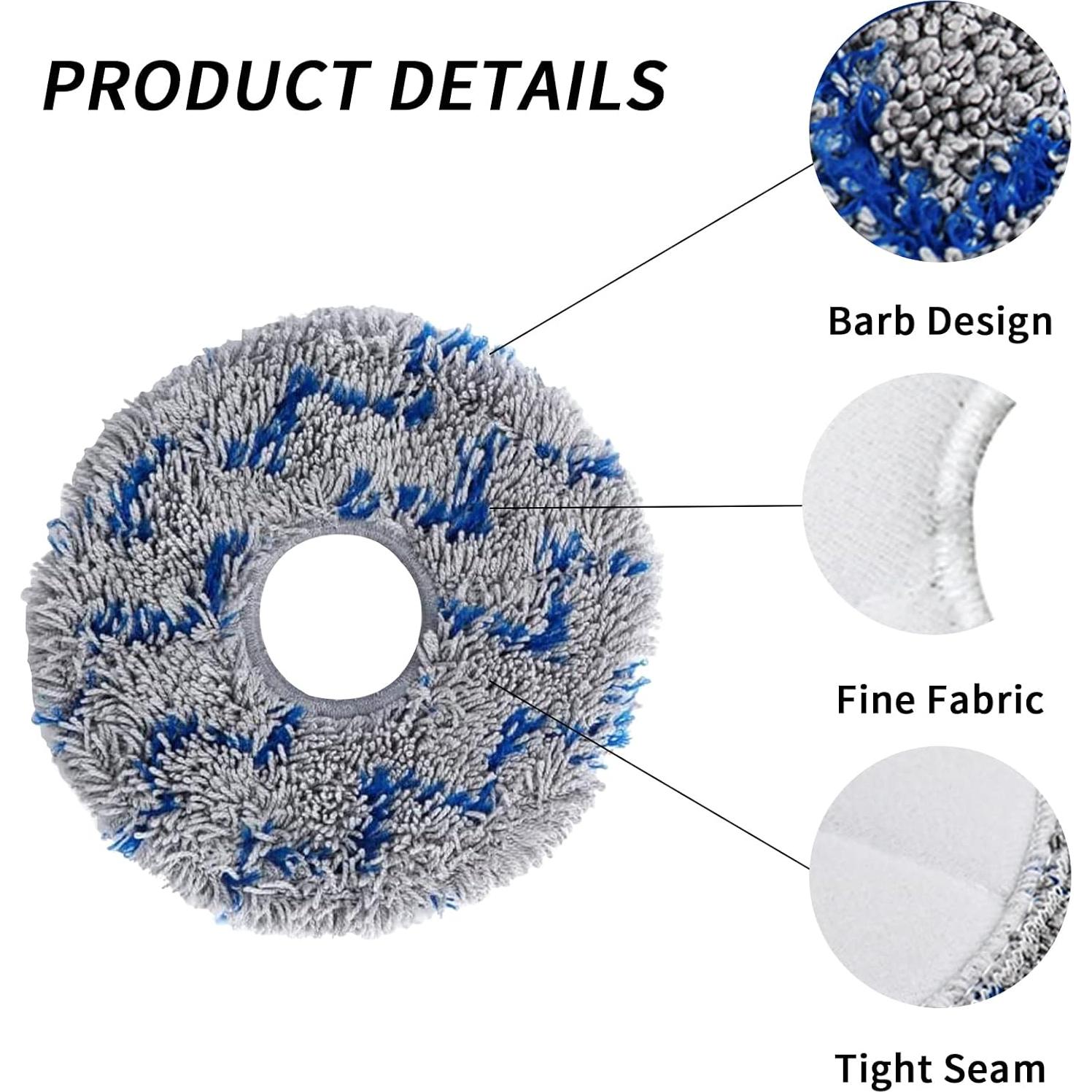 Paños de Mopa Lavables Kingsea para ECOVACS DEEBOT X1 - 4 Pcs