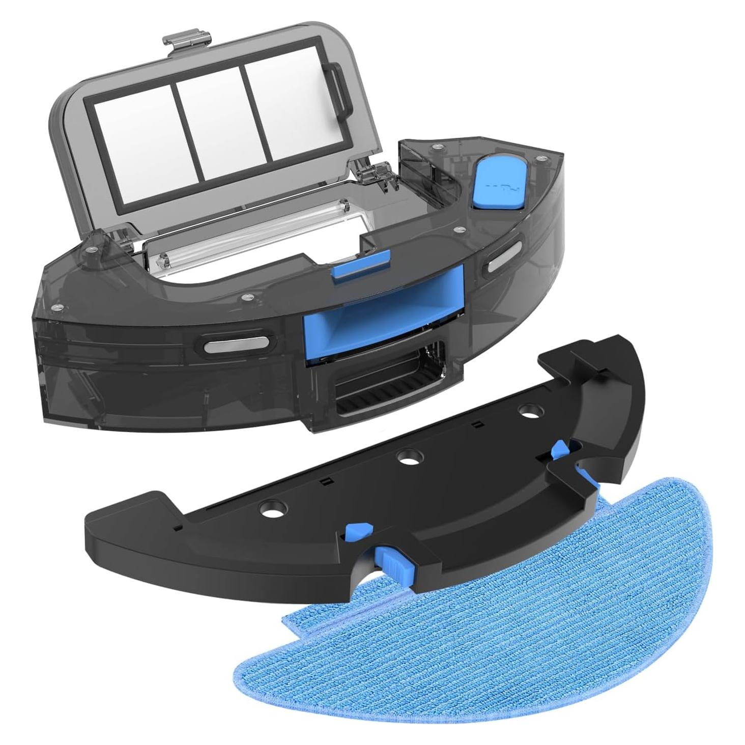 Tikom 2 in 1 Water Tank and Dust Bin, Only for L9000 Series, L8000 Series Robot Vacuum, Dust Bin:300ML, Water Tank:250ML