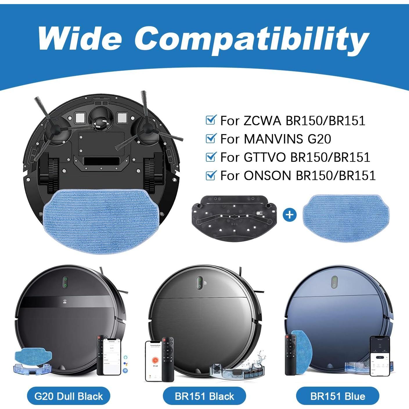 Pads de Reemplazo para Aspiradora Robot BeiLan BR150/BR151