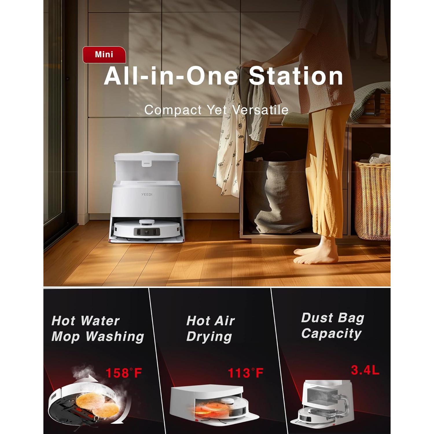 Robot Aspiradora Yeedi M12 Ultra Plus con Estación OMNI