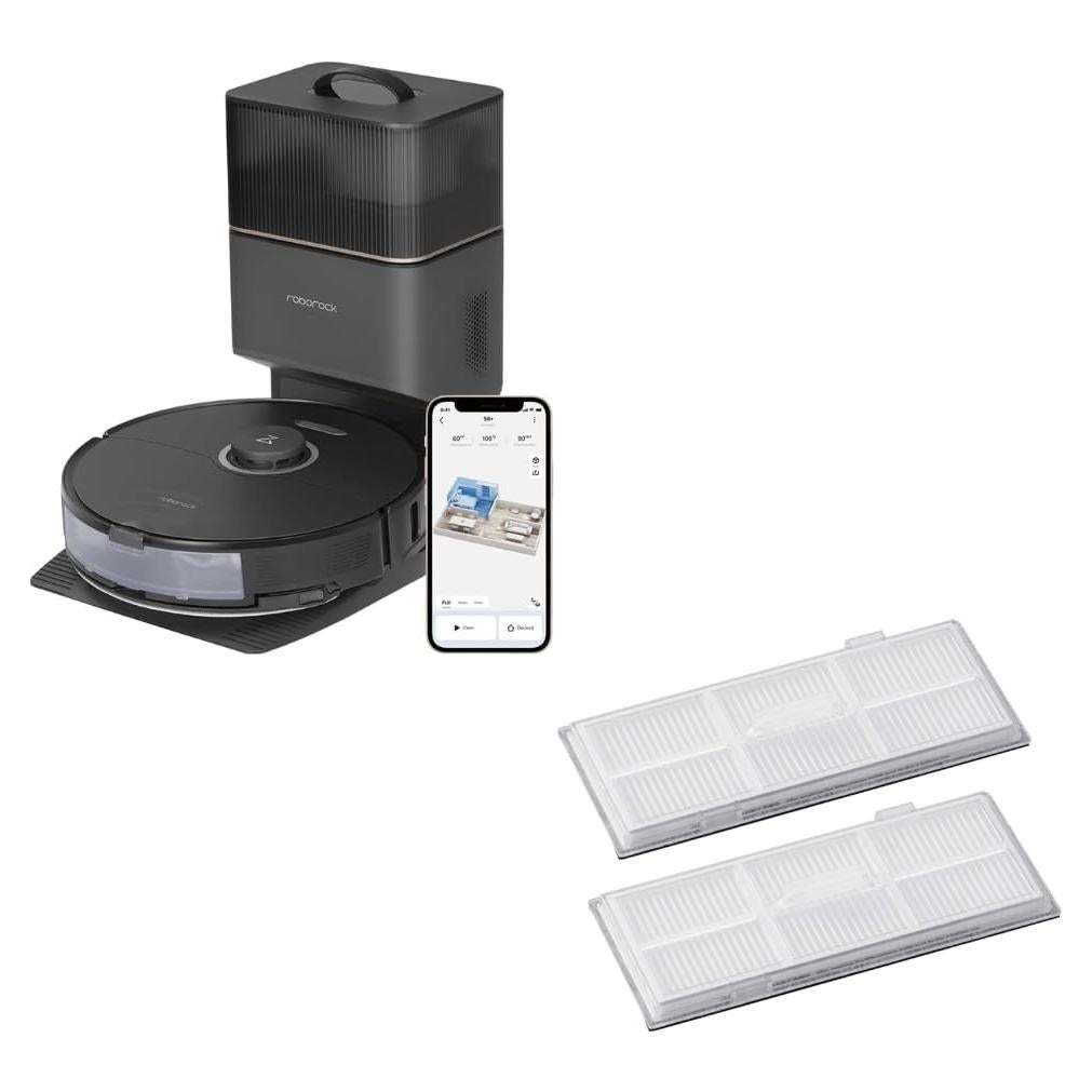 Robot Aspirador Roborock S8+ con Filtro Lavable y Base Auto-Desvaciamiento