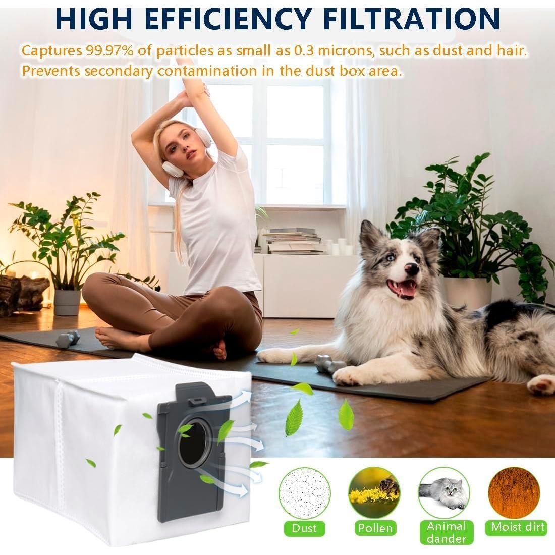 Paquete de 6 Bolsas de Polvo Genérico 3L para Aspiradoras Dreame