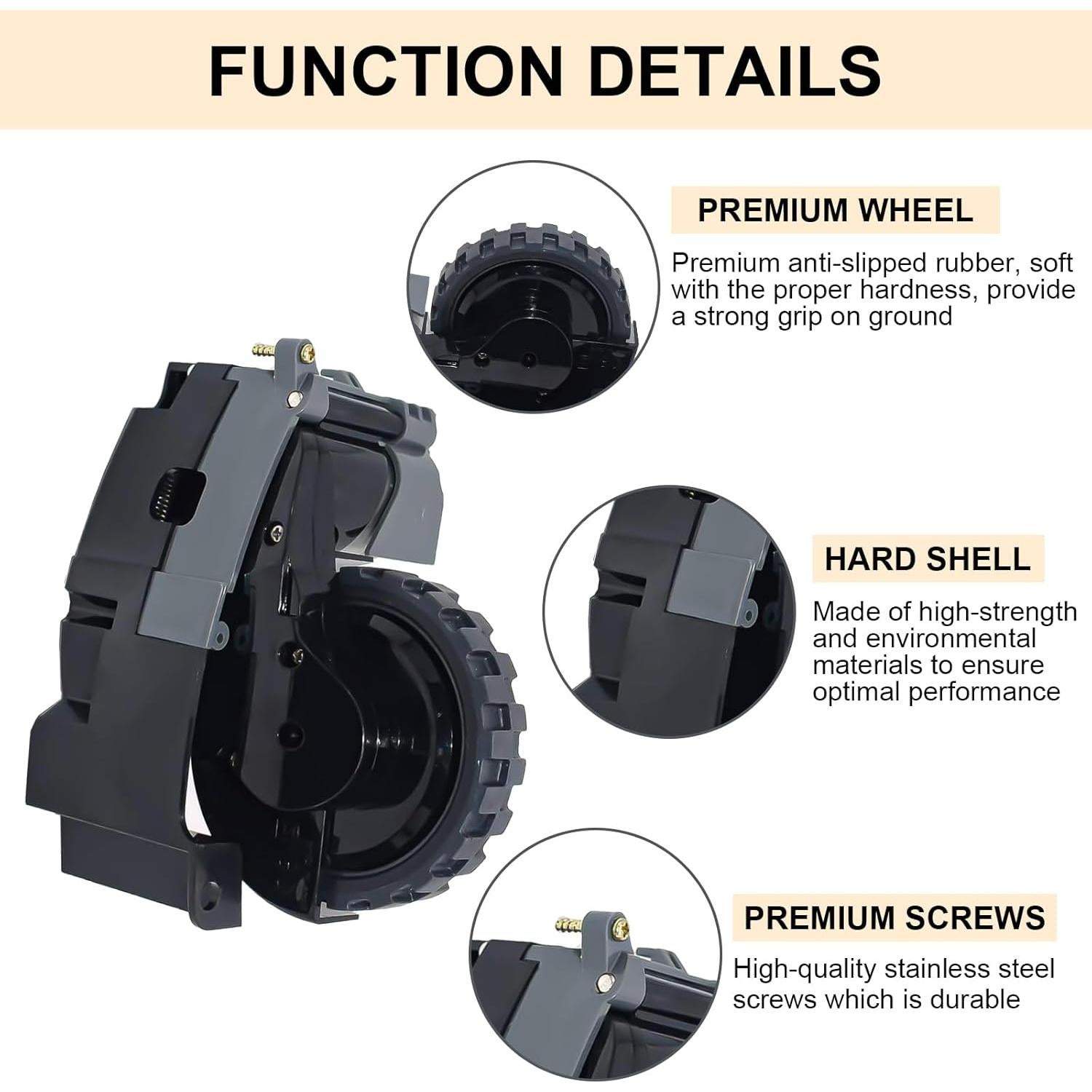 Módulo de Rueda Derecha Coodss para iRobot Roomba i7 i3 E5 E6