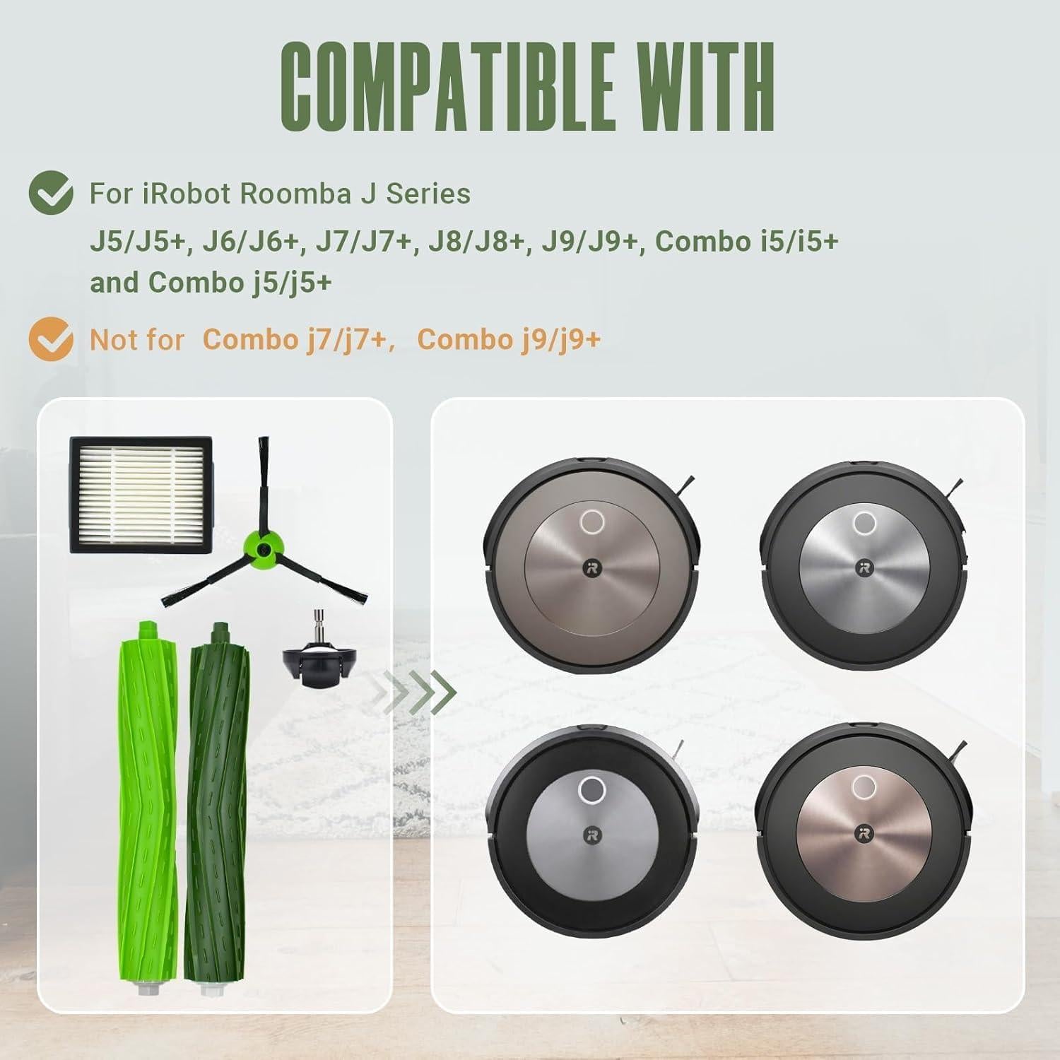Kit de Repuestos para Aspiradora iRobot Roomba J5 J6 J7 J8 J9