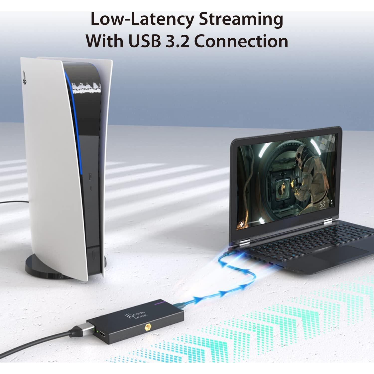 Tarjeta de Captura de Video 4K j5create JVA14 con Passthrough 60W