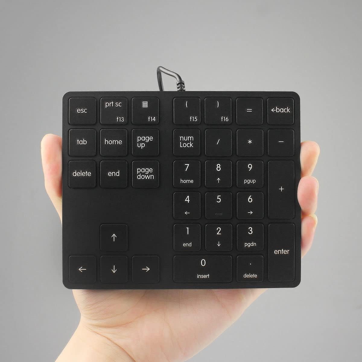 Teclado Numérico Qisan 34 Teclas Compacto con Cable