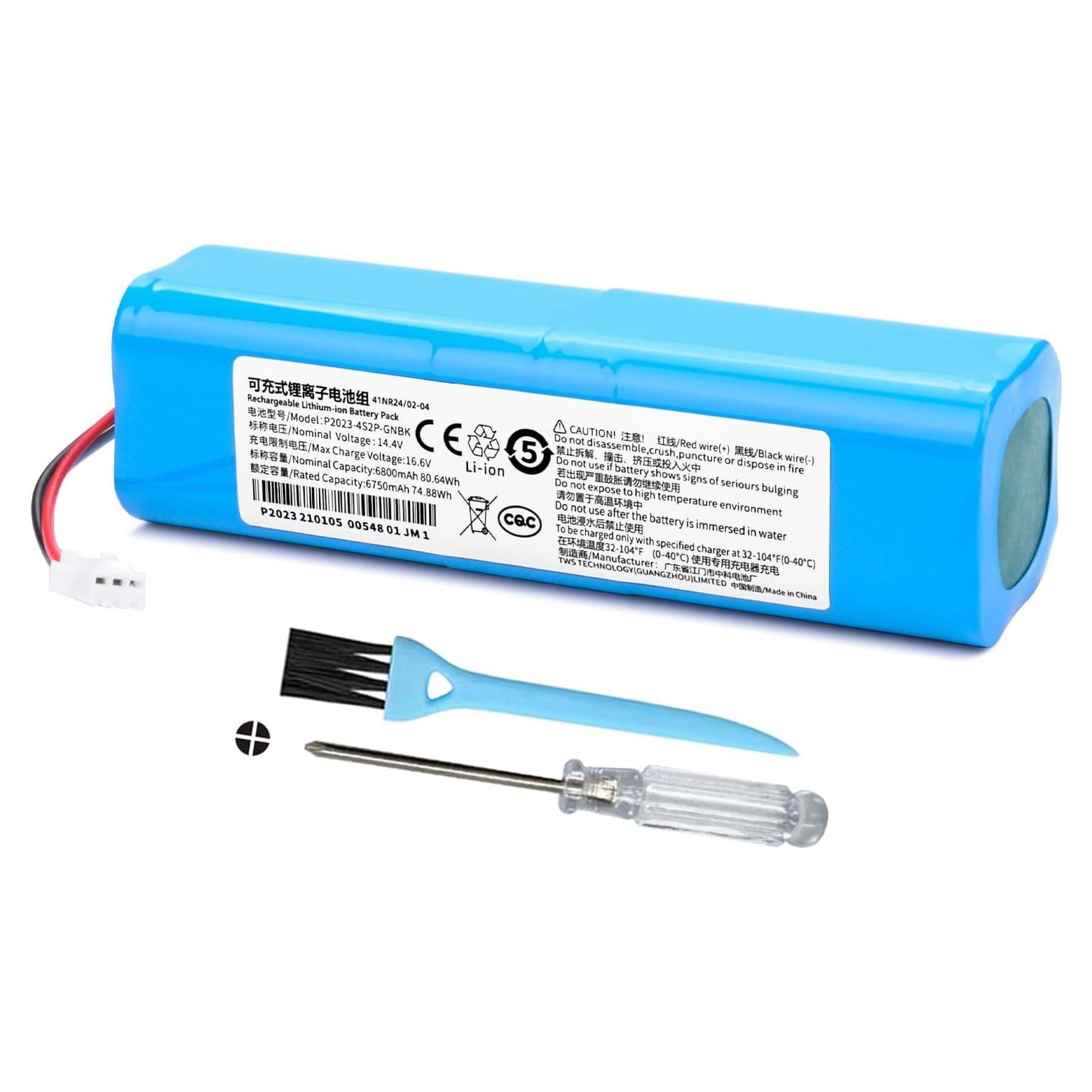 Batería de Reemplazo 6800mAh 14.4V para Robot Aspiradora Coredy L900