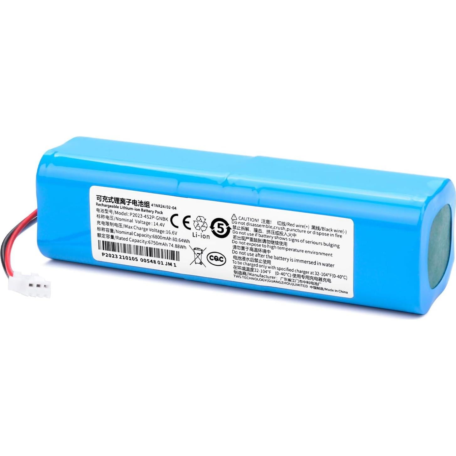 Batería de Reemplazo 6800mAh 14.4V para Robot Aspiradora Coredy L900