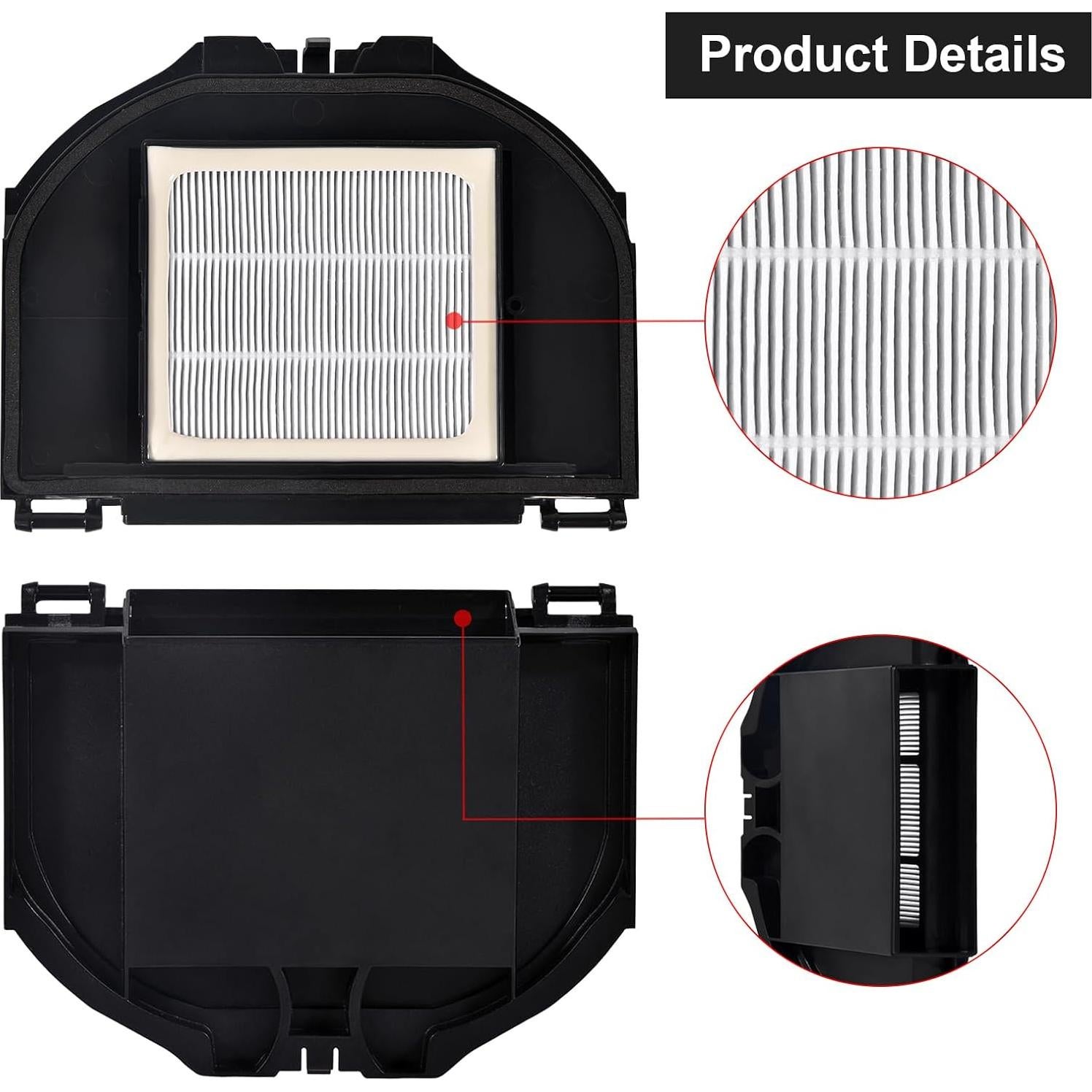 Kit de Repuestos para Aspiradora KingBra RV2310 - 6 Cepillos, 4 Filtros HEPA