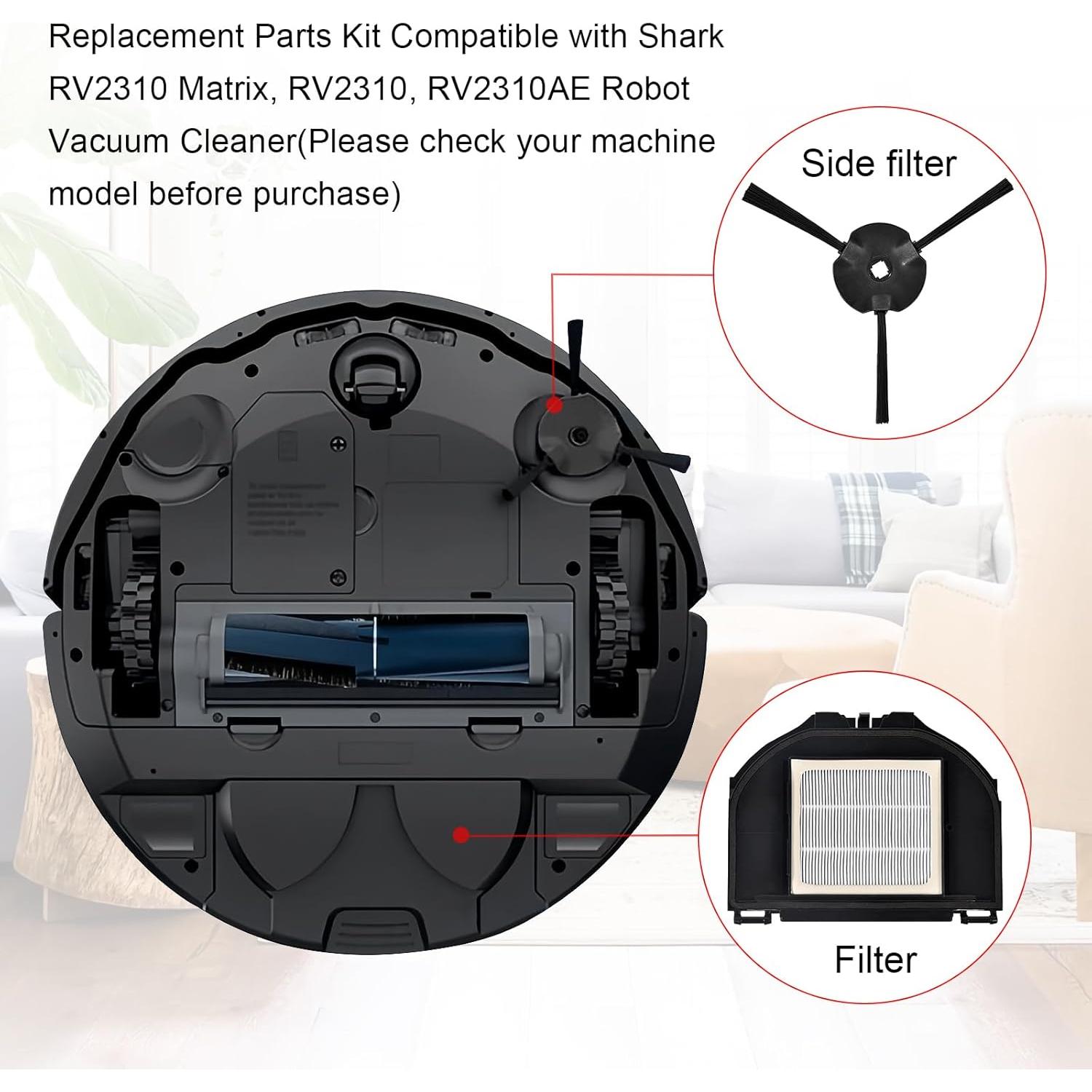 Kit de Repuestos para Aspiradora KingBra RV2310 - 6 Cepillos, 4 Filtros HEPA