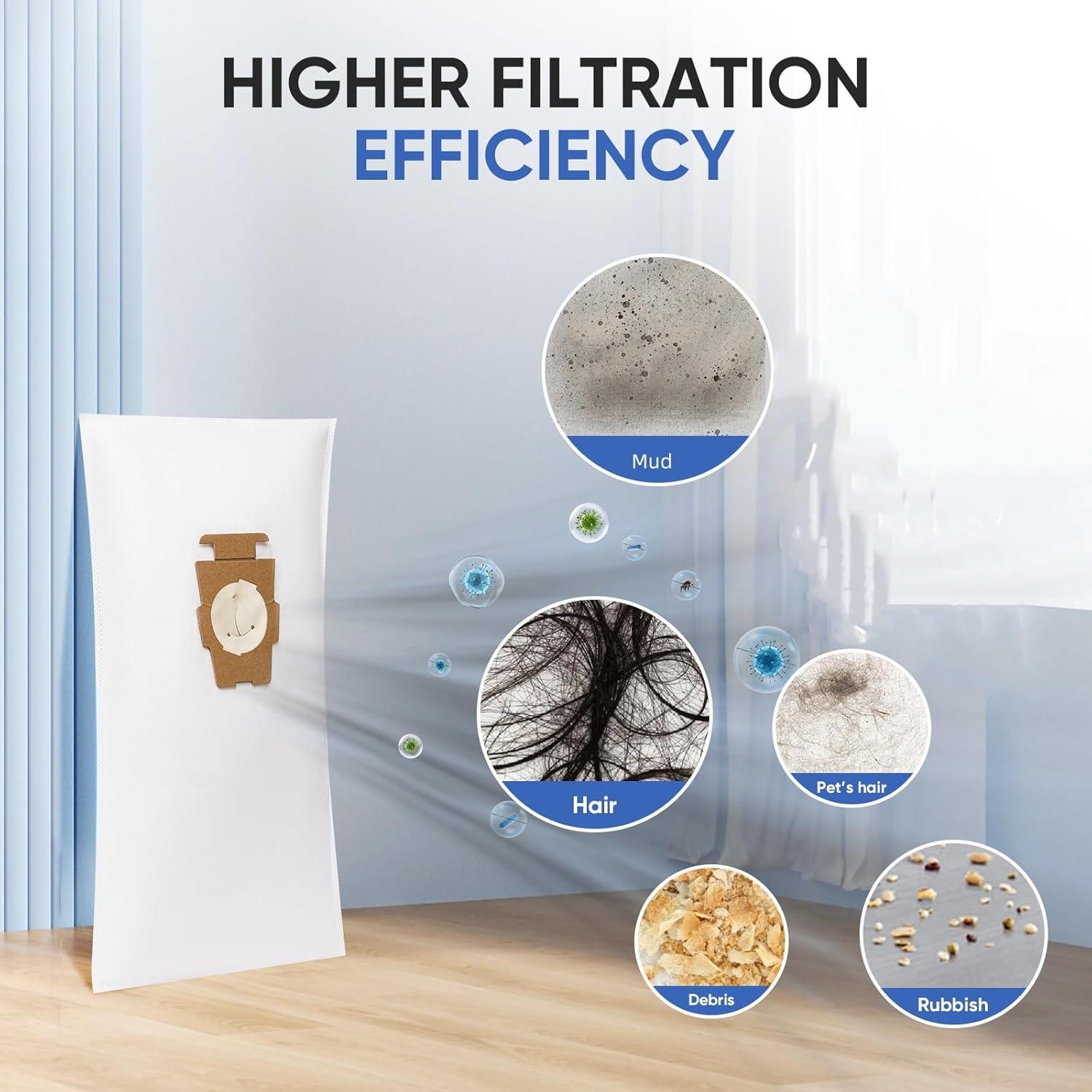 Paquete 12 Bolsas Vacío HEPA LBLVBNEWD 204814 para Aspiradora