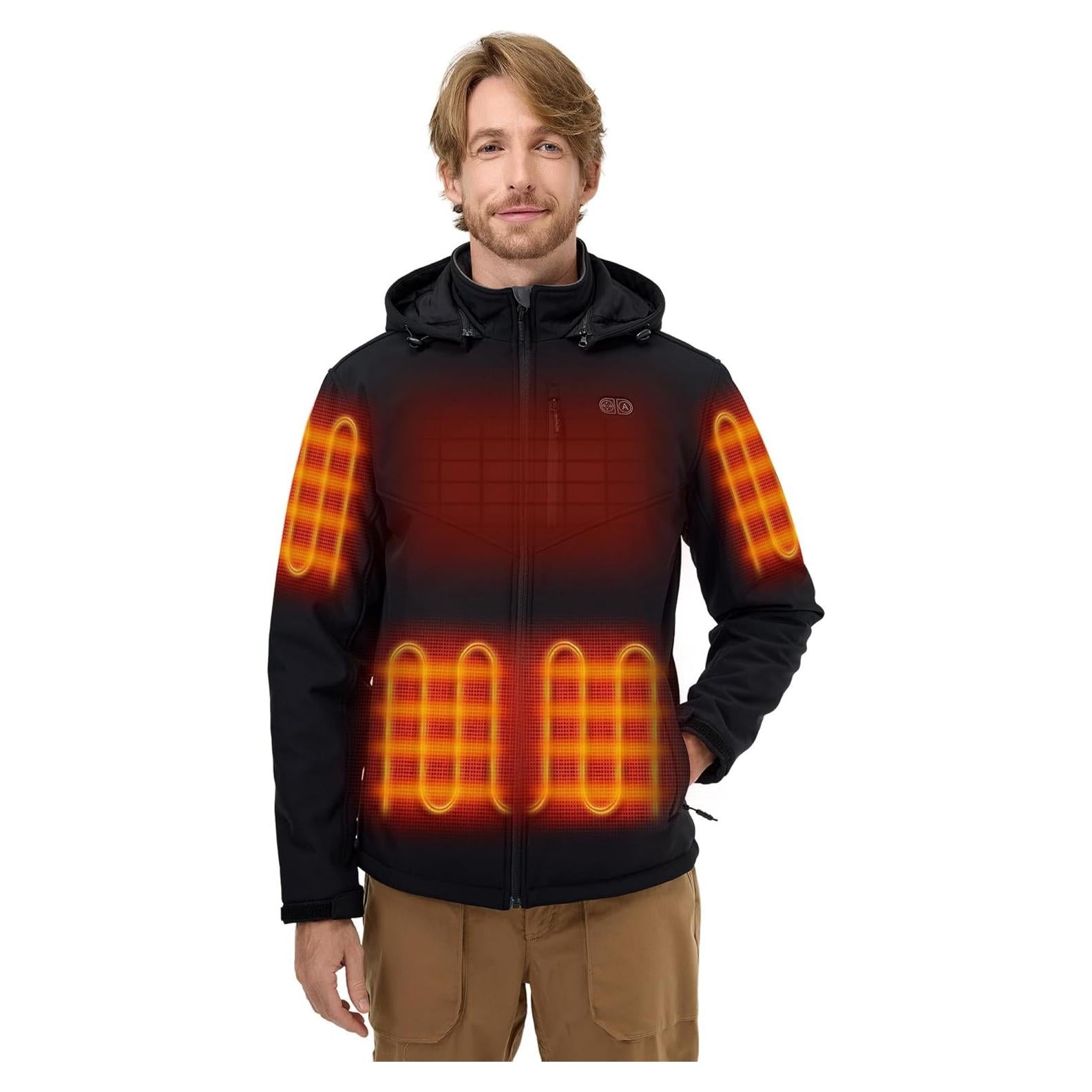 Chaqueta Térmica Hombre ORORO 5 Zonas Calor Doble Control