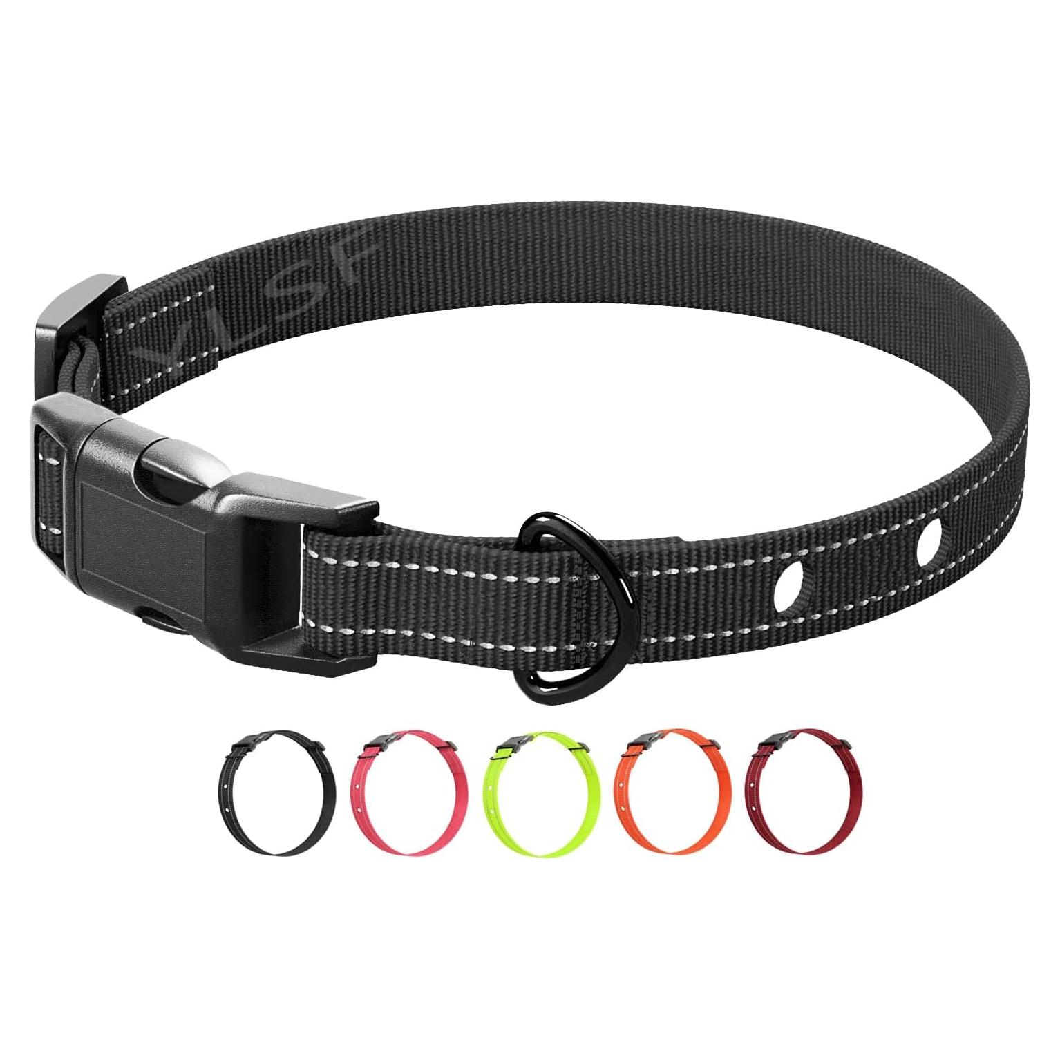 Correa de Nylon para Perros YLSF 2mm 66cm Ajustable Negra