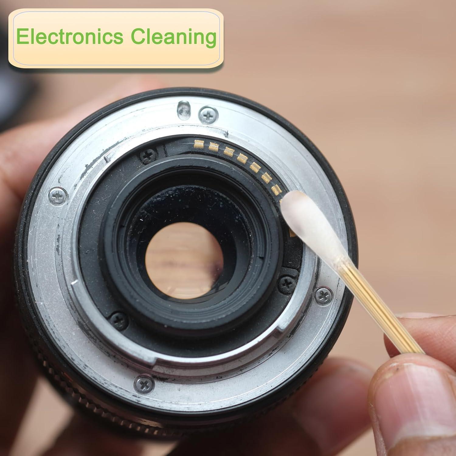 200 Bastones de Algodón Largos de Madera para Maquillaje