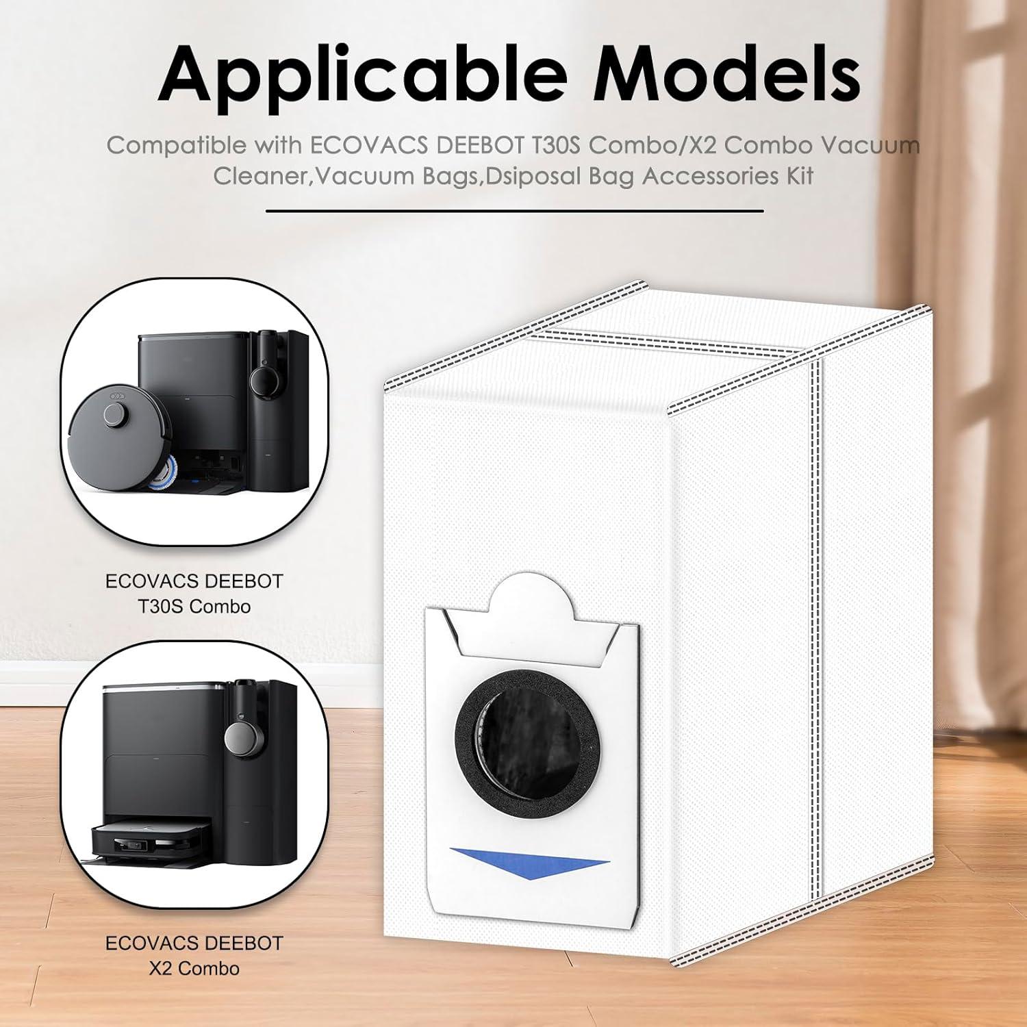 Bolsas de Repuesto para Aspiradora ECOVACS T30S Combo - 6 Piezas