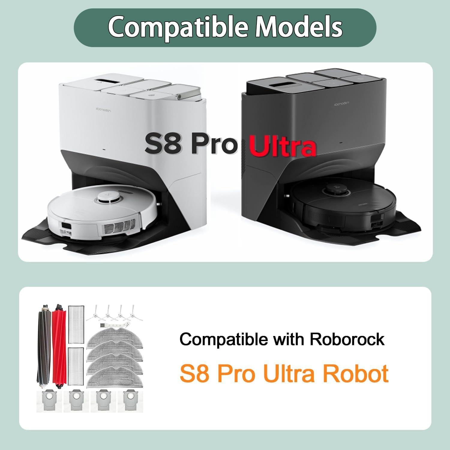 Kit de Accesorios CleanCrafter para Aspiradora Roborock S8 Pro Ultra