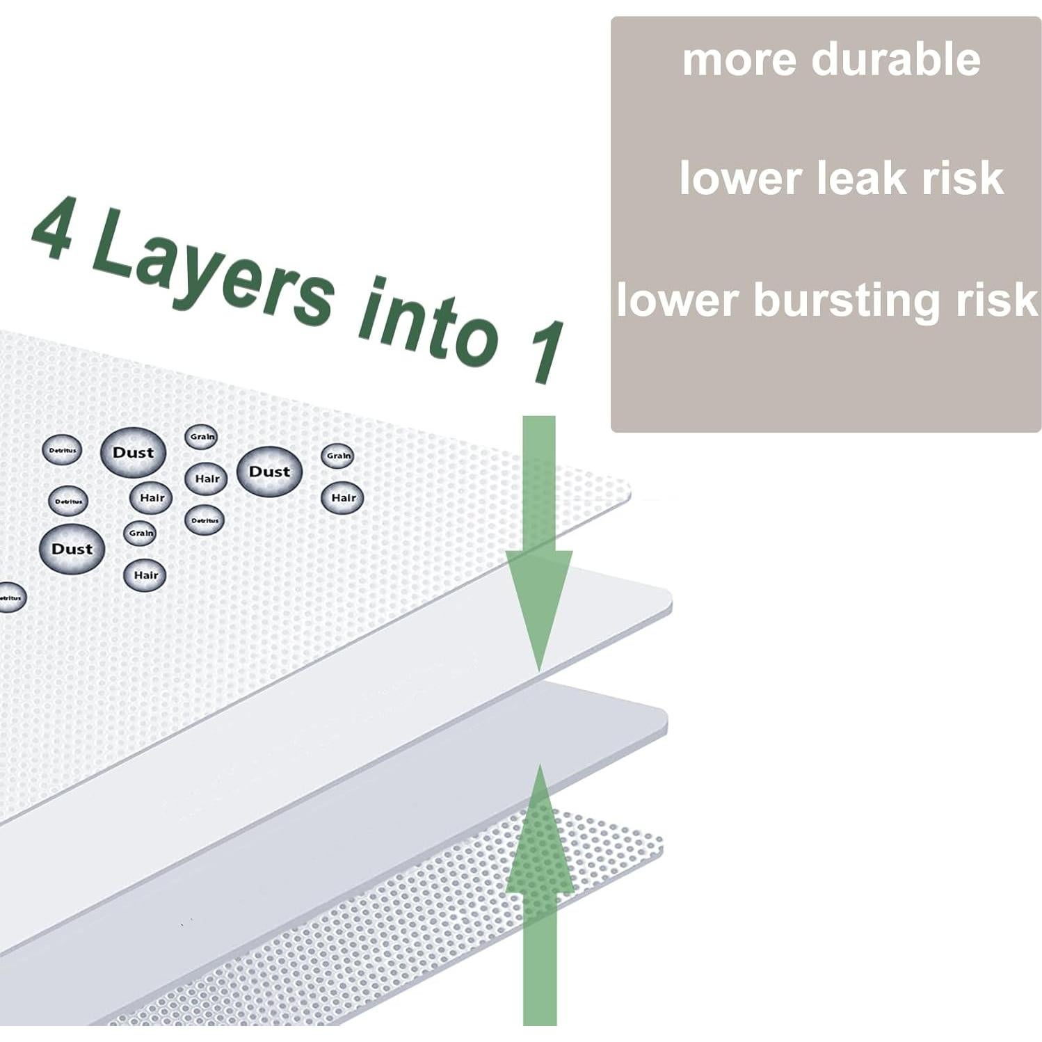 Paquete de 8 Bolsas de Reemplazo NautDuty para Aspiradoras iR