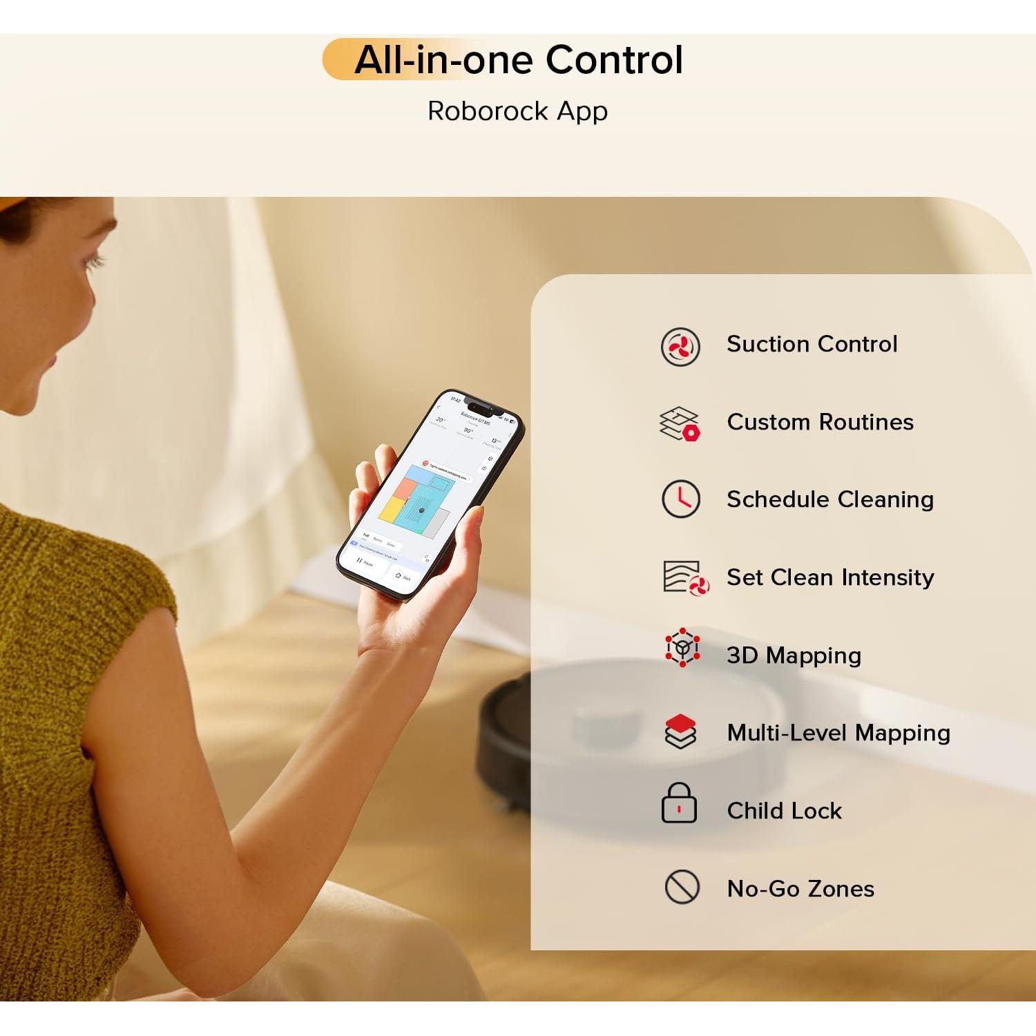 Reemplazo Aspiradora y Trapeador Roborock Q7 M5 Negro