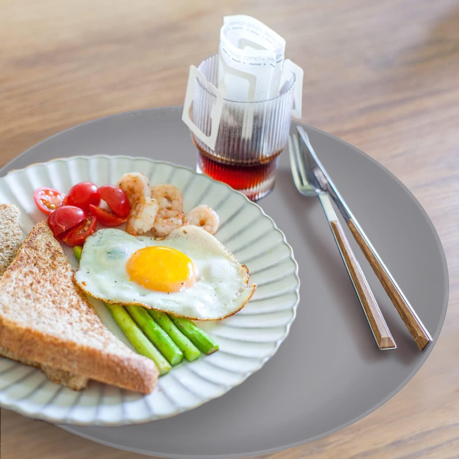 Alfombrilla Multiuso KooMall 30.5cm Silicona Gris 2 Piezas