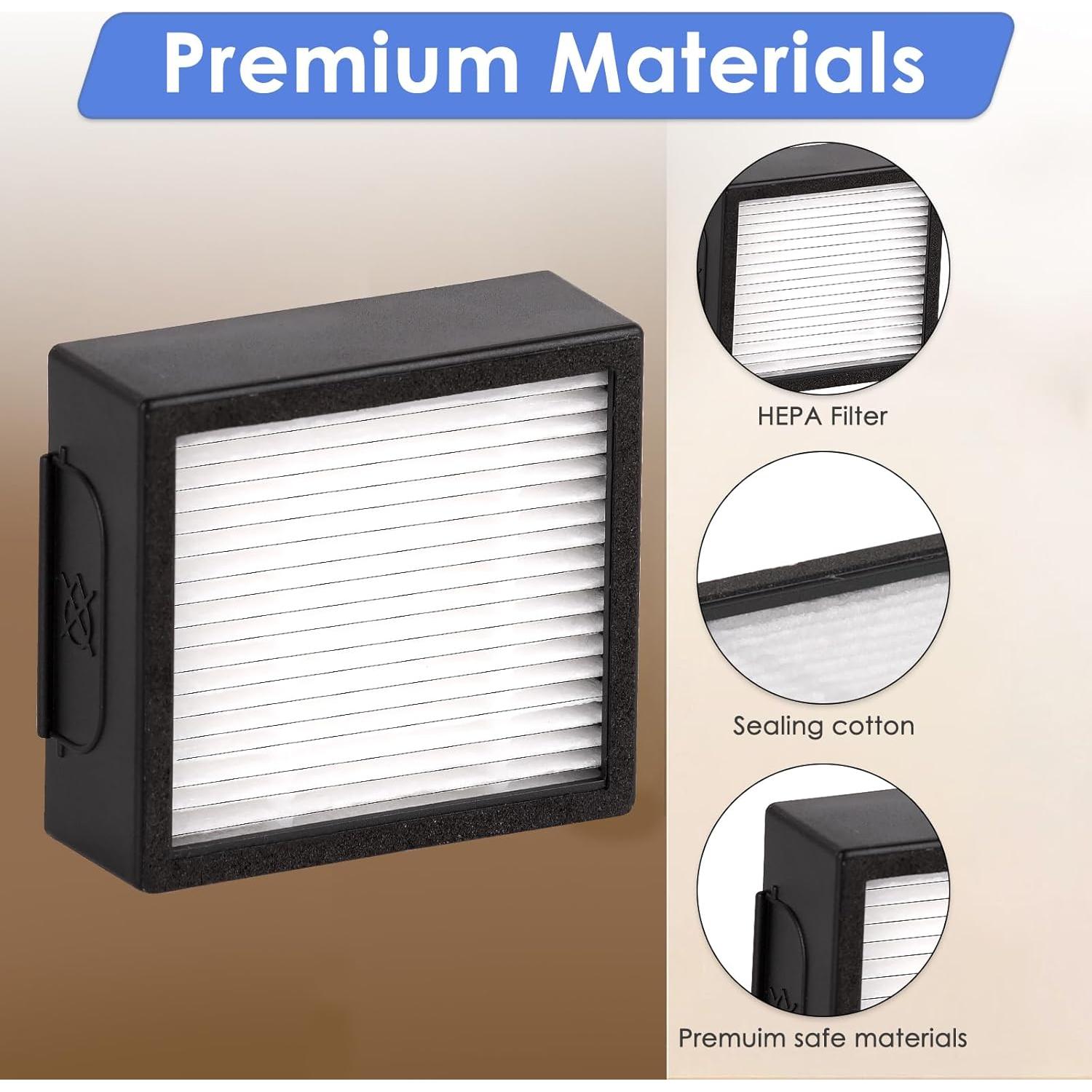 Kit de Repuesto 10 Piezas FILTERIST para iRobot Roomba Combo j7