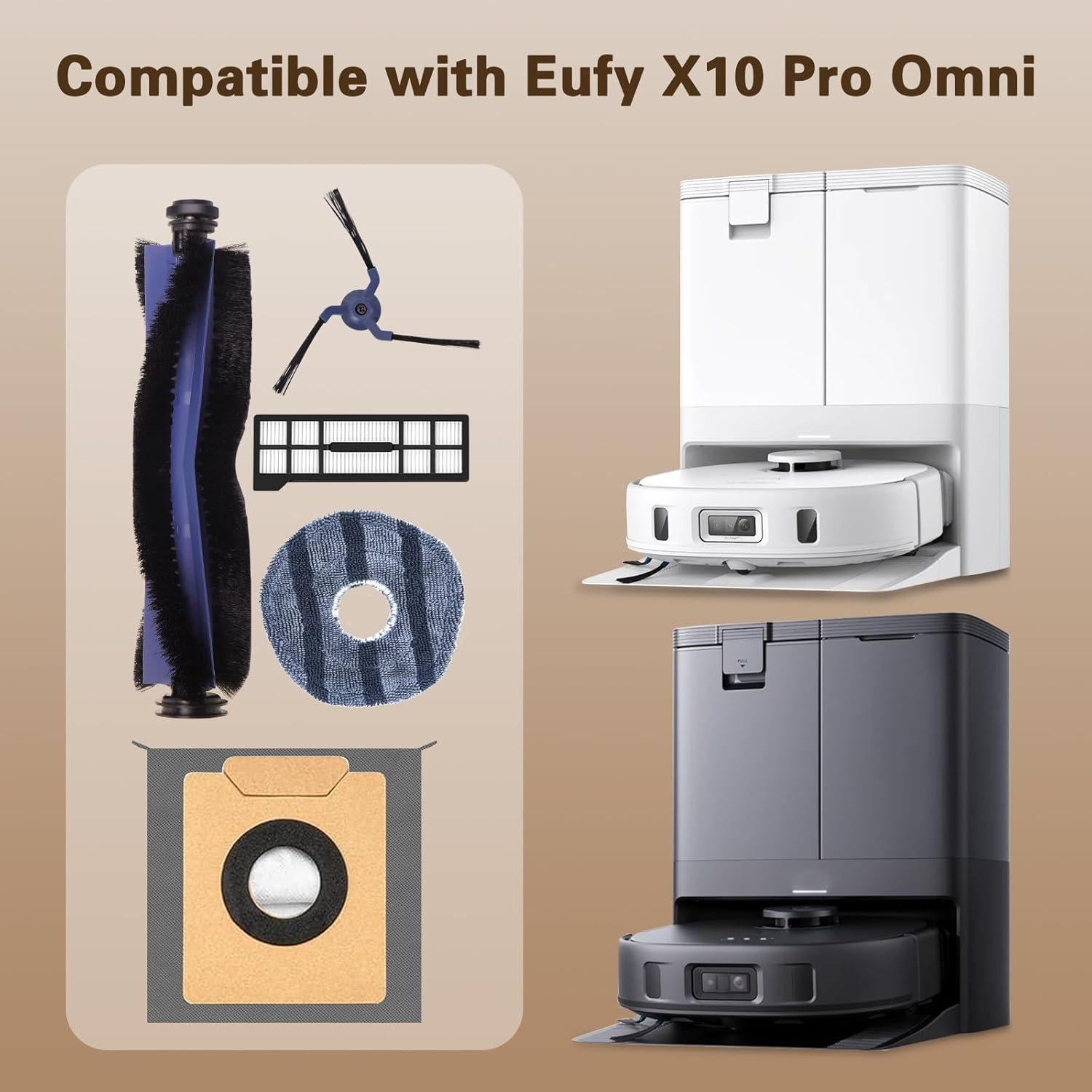Kit de Accesorios VIEWALL para Eufy X10 Pro Omni - 19 Piezas