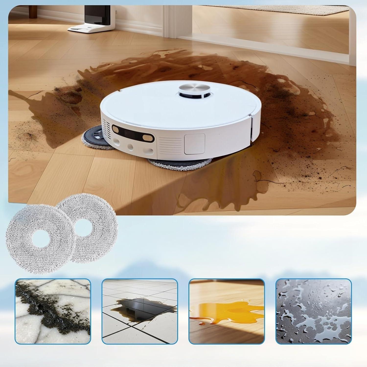 Paños de Mopa Húmeda RegBogen para Dreame L10s Ultra - 6 Piezas