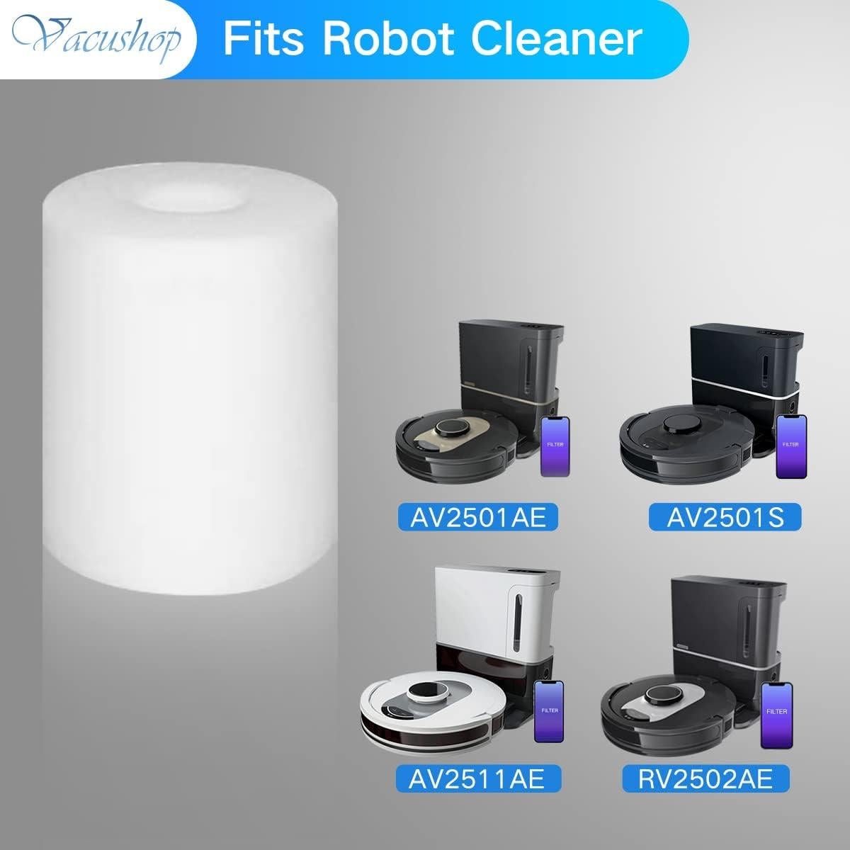 Filtros HEPA Reemplazo para Robot Limpiador Shark AV2501AE x4