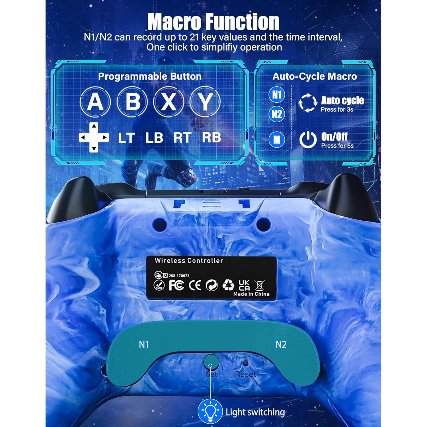 Controlador Inalámbrico Nintendo Switch Pro Azul 1200mAh