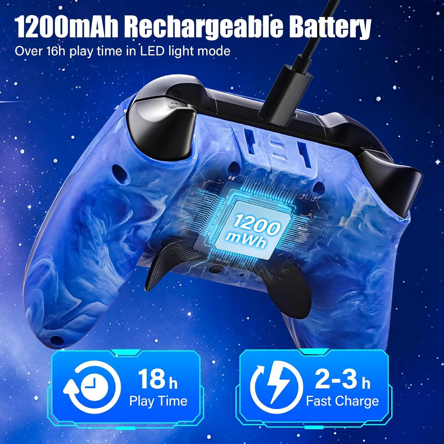 Controlador Inalámbrico Nintendo Switch Pro Azul 1200mAh