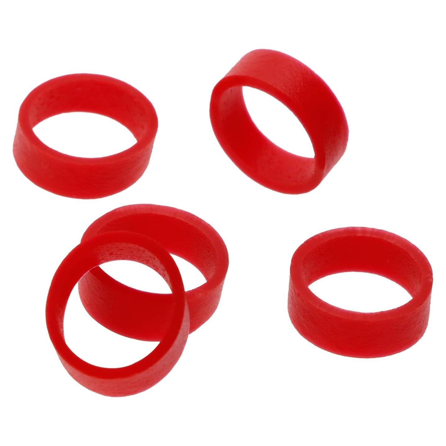 Sujetacables de Silicona ONLYKXY 100 Piezas Rojo Reutilizables