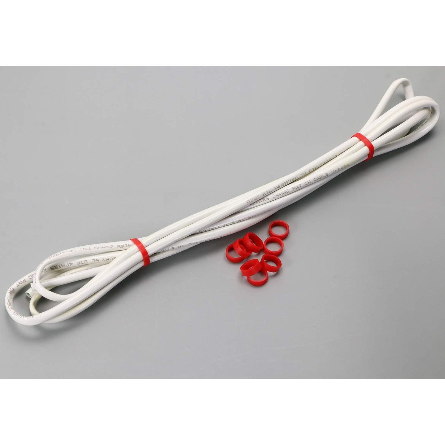 Sujetacables de Silicona ONLYKXY 100 Piezas Rojo Reutilizables