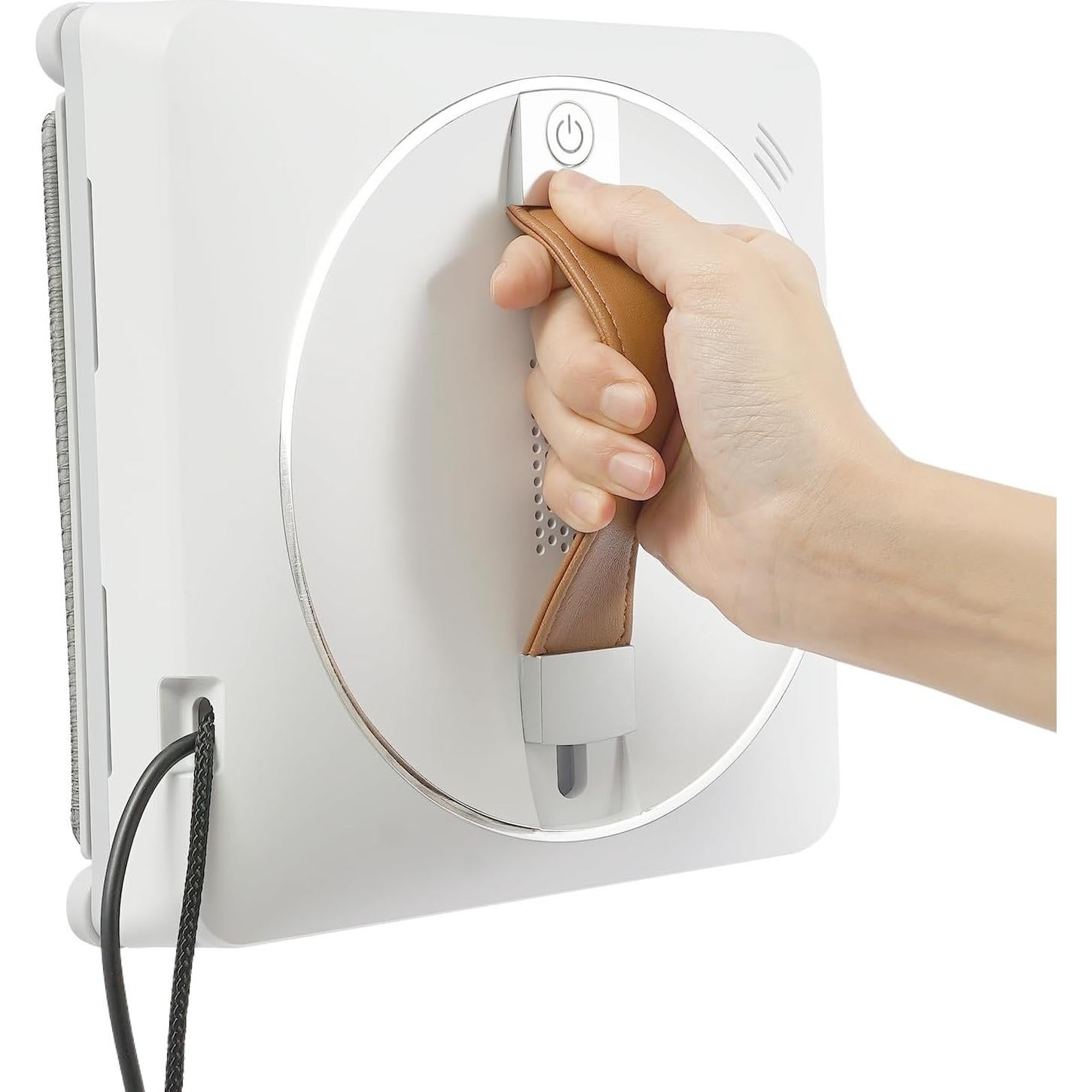 Automatic Window Cleaning Robot Smart Glass Cleaning Robot, Dual Water Spray, Electric Window Cleaner w/Remote Control, 2500Pa Suction Power, 3.5Min/m²