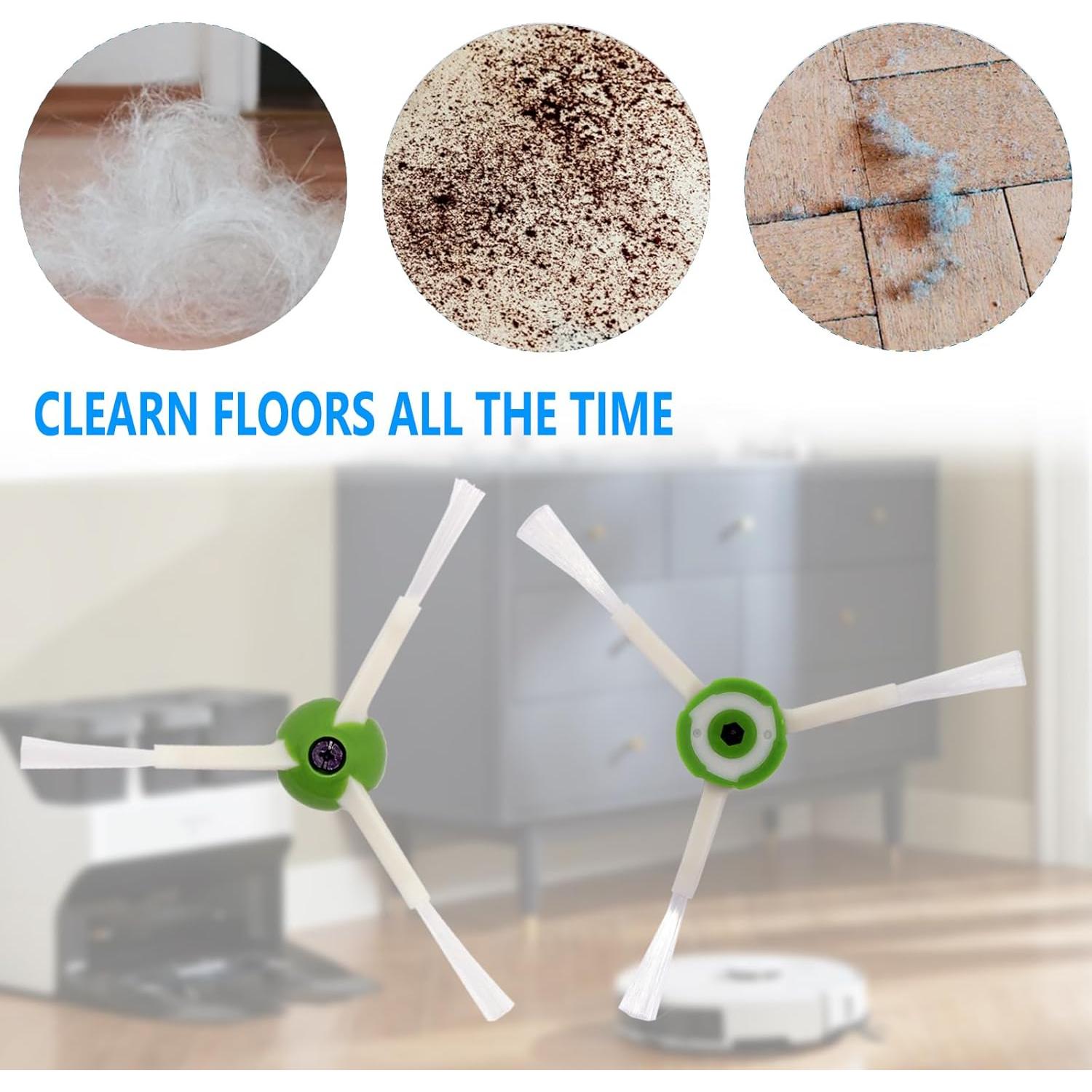 Cepillos Laterales EXPILOVI para iRobot Roomba i/E/J - 3 Piezas