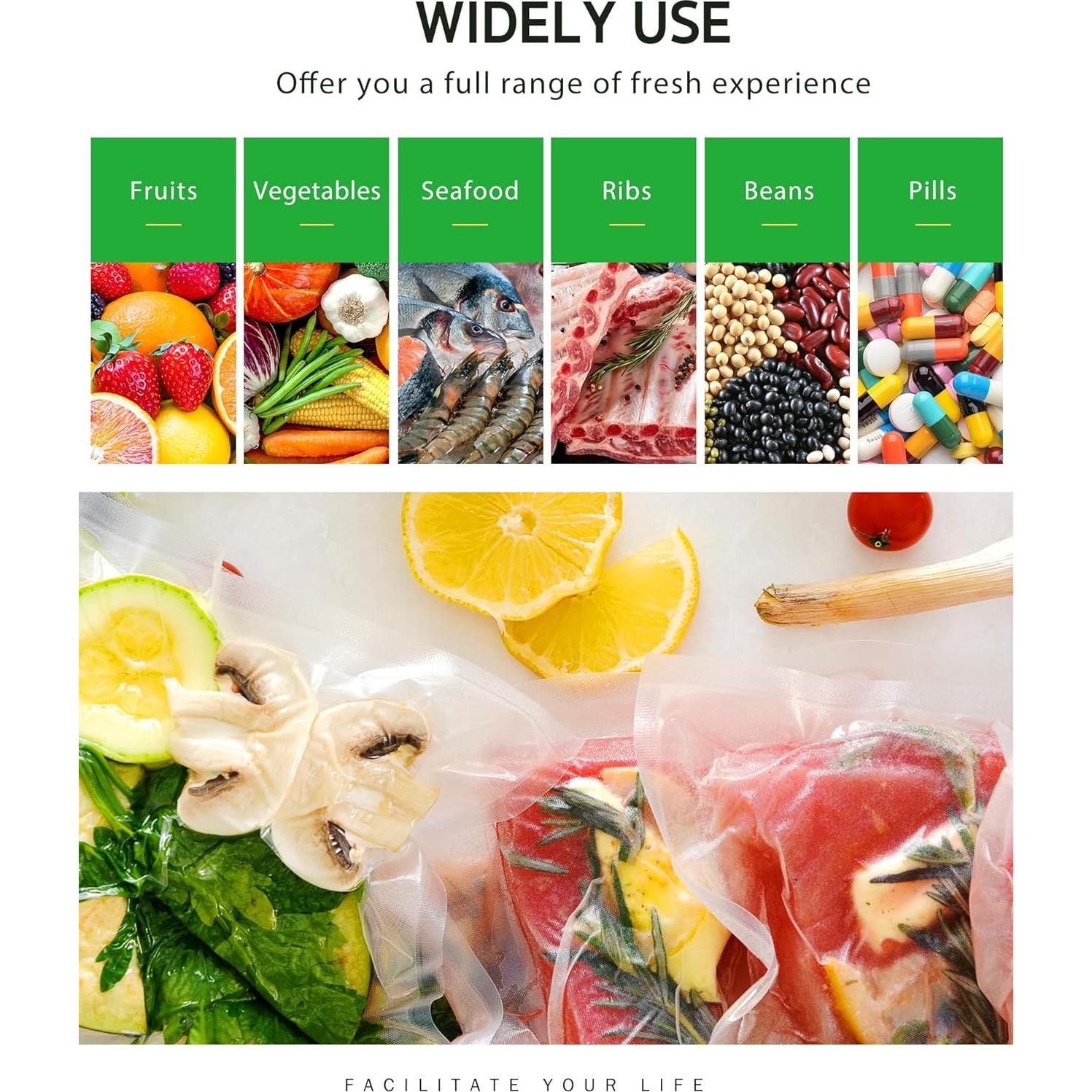 Bolsas de Sellado al Vacío Syntus 3 Rollos 28x50 cm Sin BPA